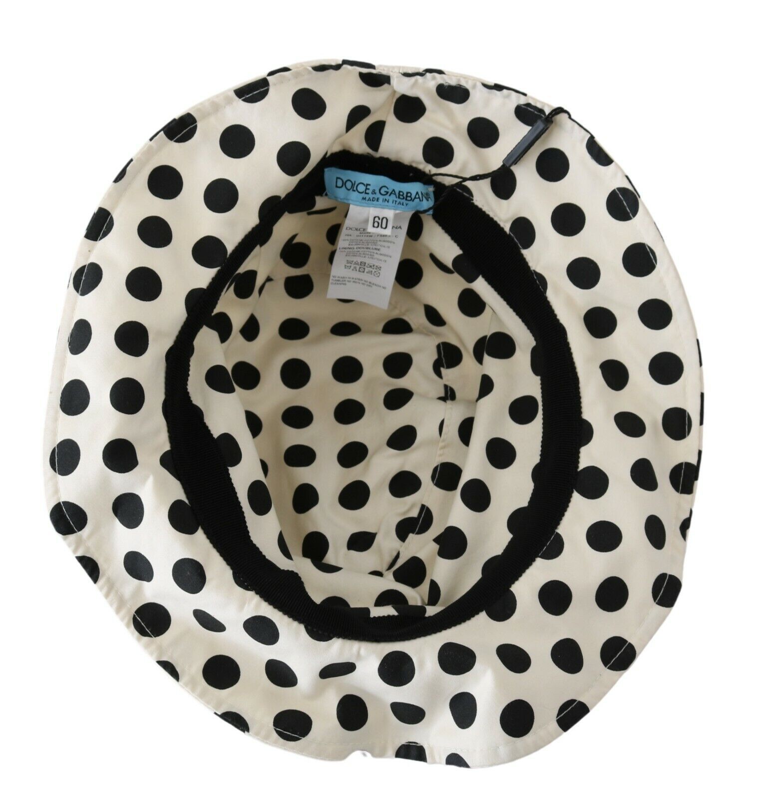 Cotton Polka Dot Design Trilby Women's Hat - Dolce & Gabbana - Modalova