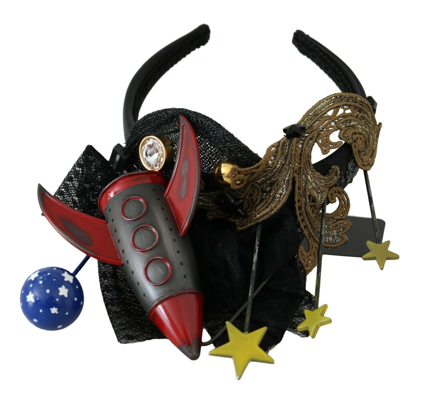 Rocket Crystal Stars Tiara Diadem Women's Headband - Dolce & Gabbana - Modalova
