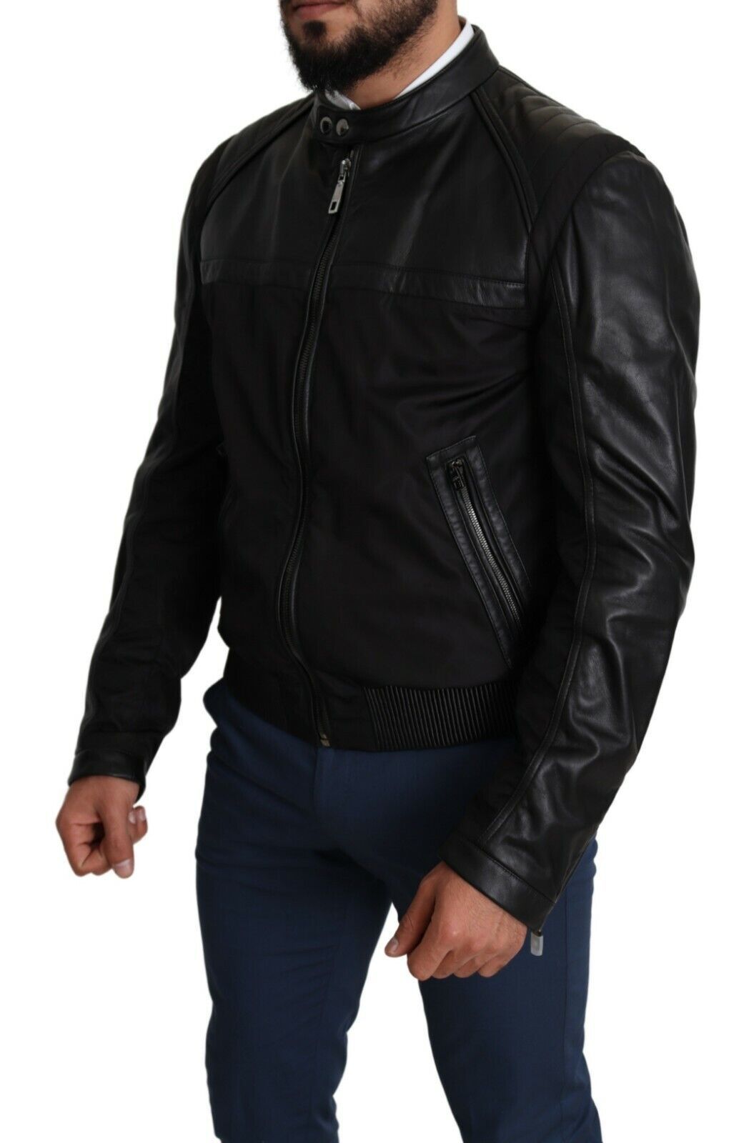Nylon Full Zip Men Bomber Coat Men's Jacket - Dolce & Gabbana - Modalova