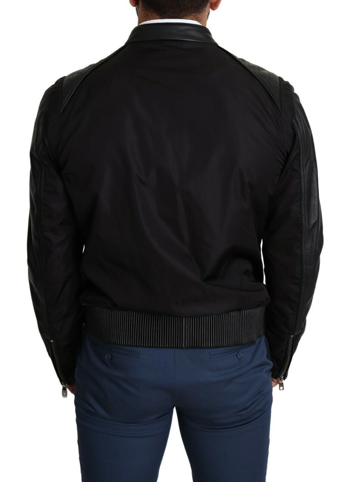 Nylon Full Zip Men Bomber Coat Men's Jacket - Dolce & Gabbana - Modalova