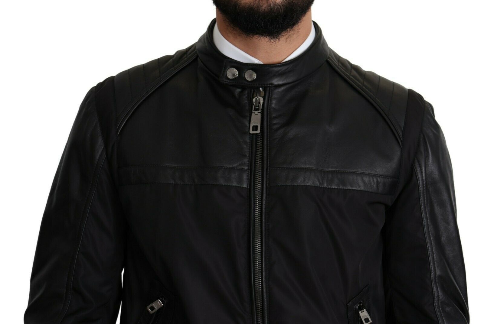 Nylon Full Zip Men Bomber Coat Men's Jacket - Dolce & Gabbana - Modalova