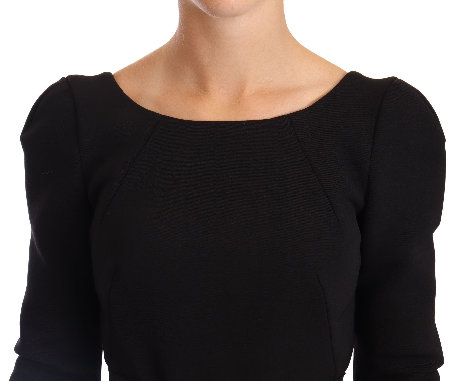 Wool Stretch Sheath Open Back Women's Dress - Dolce & Gabbana - Modalova