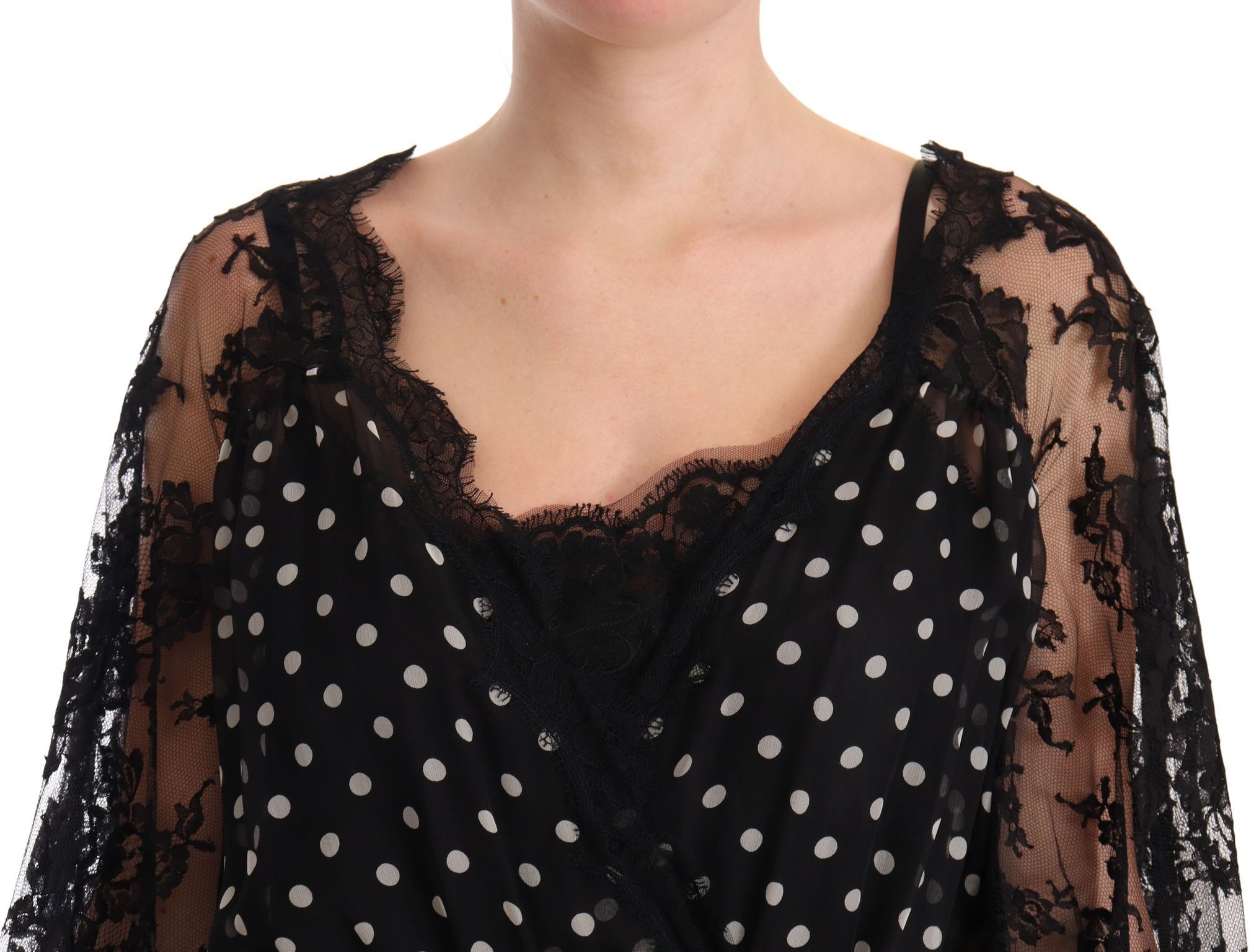 Lace Floral Polka Maxi Capri Women's Dress - Dolce & Gabbana - Modalova