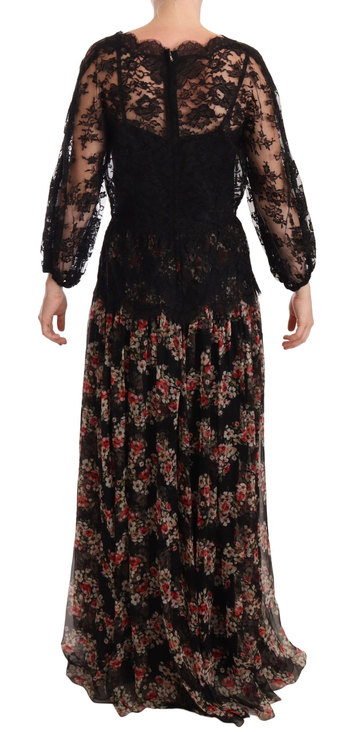 Lace Floral Polka Maxi Capri Women's Dress - Dolce & Gabbana - Modalova