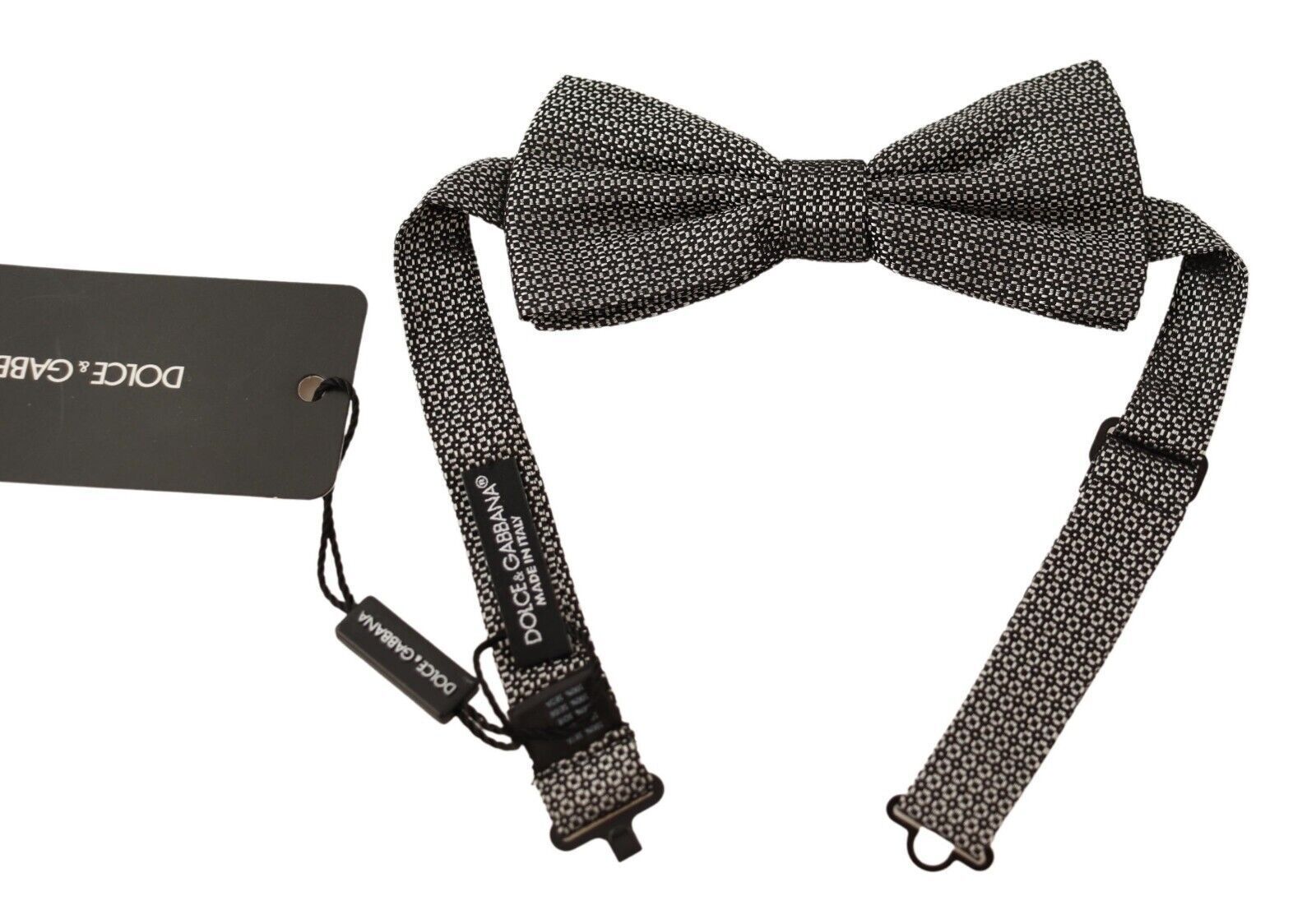 Patterned Adjustable Neck Papillon Bow Men's Tie - Dolce & Gabbana - Modalova
