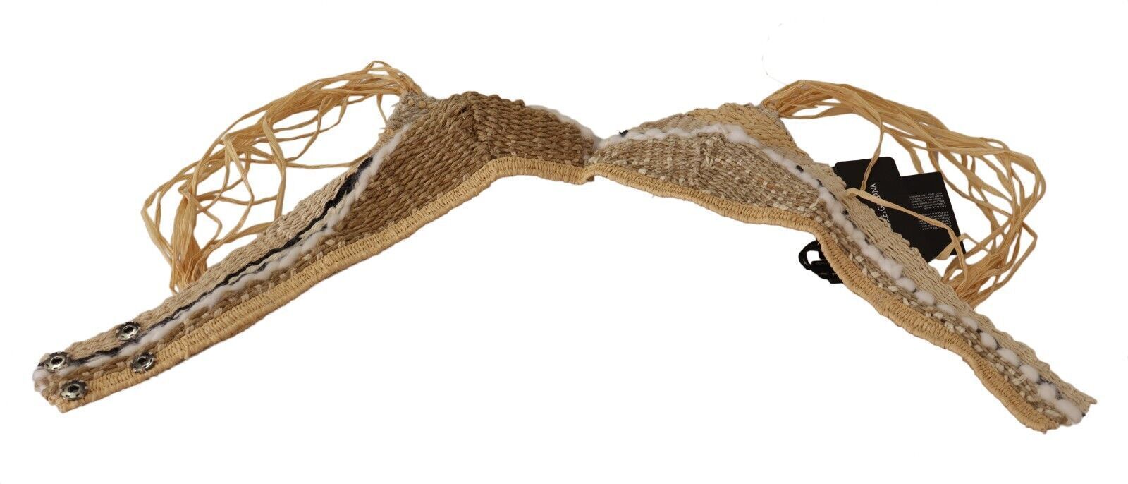 Straw Raffia Woven Crochet Cover Up Women's Top - Dolce & Gabbana - Modalova