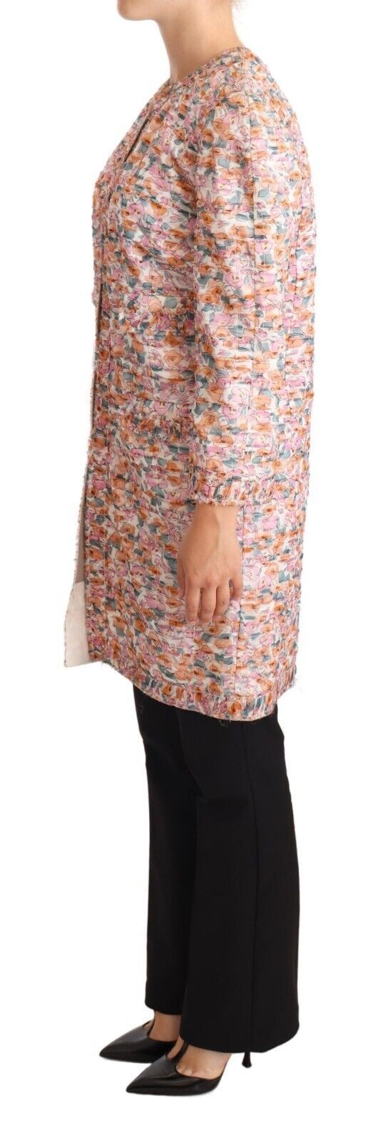 Floral Print Silk Trench Coat Women's Jacket - Dolce & Gabbana - Modalova