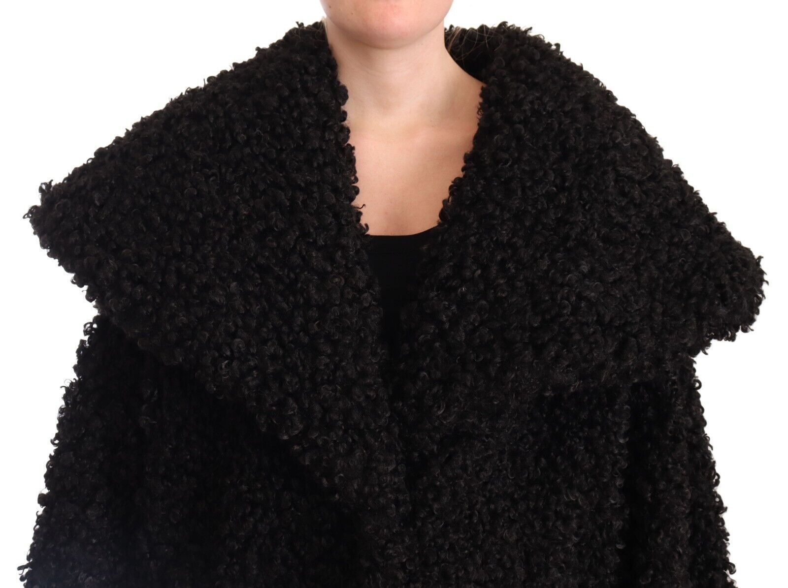 Polyester Fur Trench Coat Women's Jacket - Dolce & Gabbana - Modalova