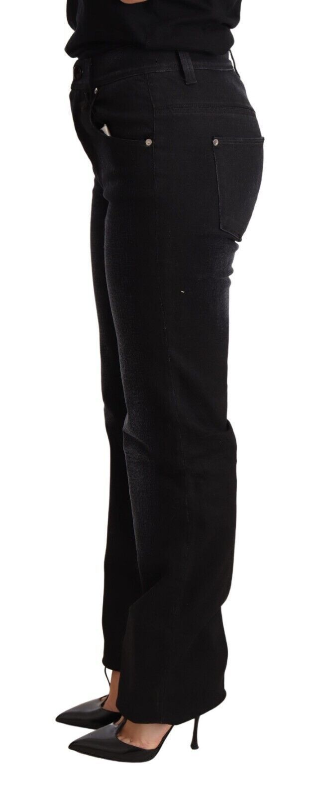 Washed Straight Denim Trouser Cotton Women's Jeans - Ermanno Scervino - Modalova