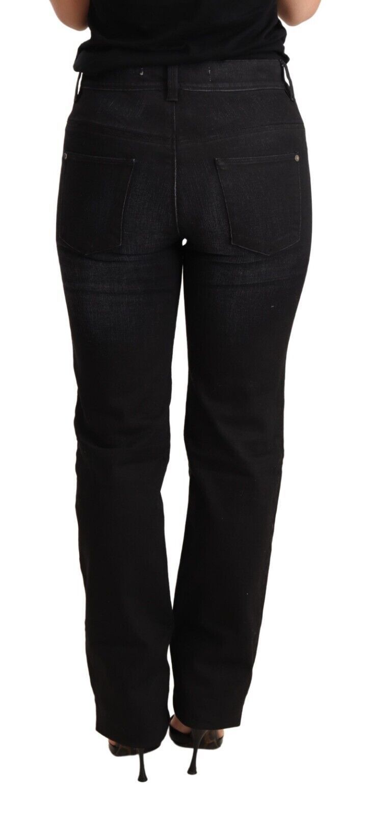 Washed Straight Denim Trouser Cotton Women's Jeans - Ermanno Scervino - Modalova