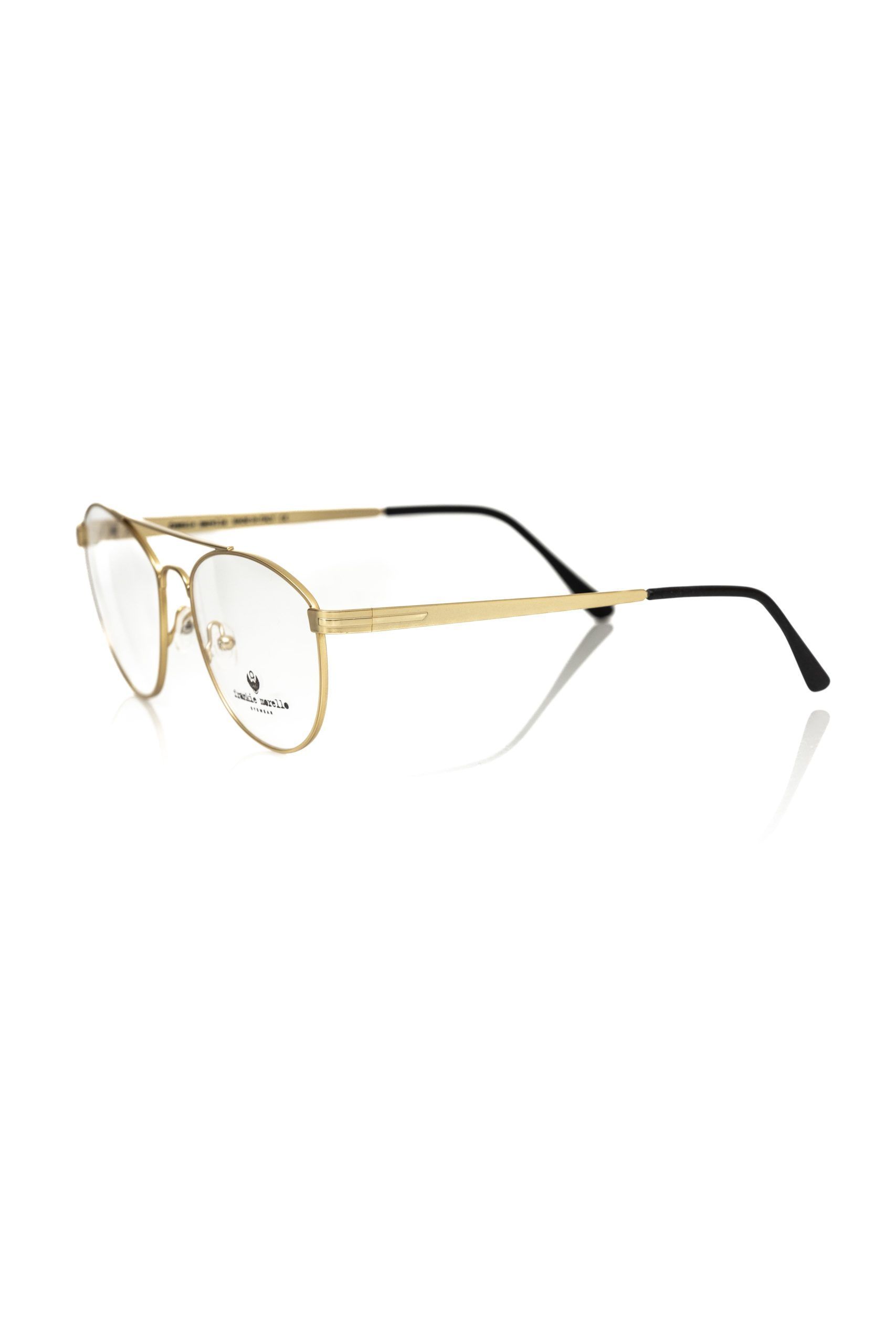 Metallic Men's Frame Aviator Men's Eyeglasses - Frankie Morello - Modalova