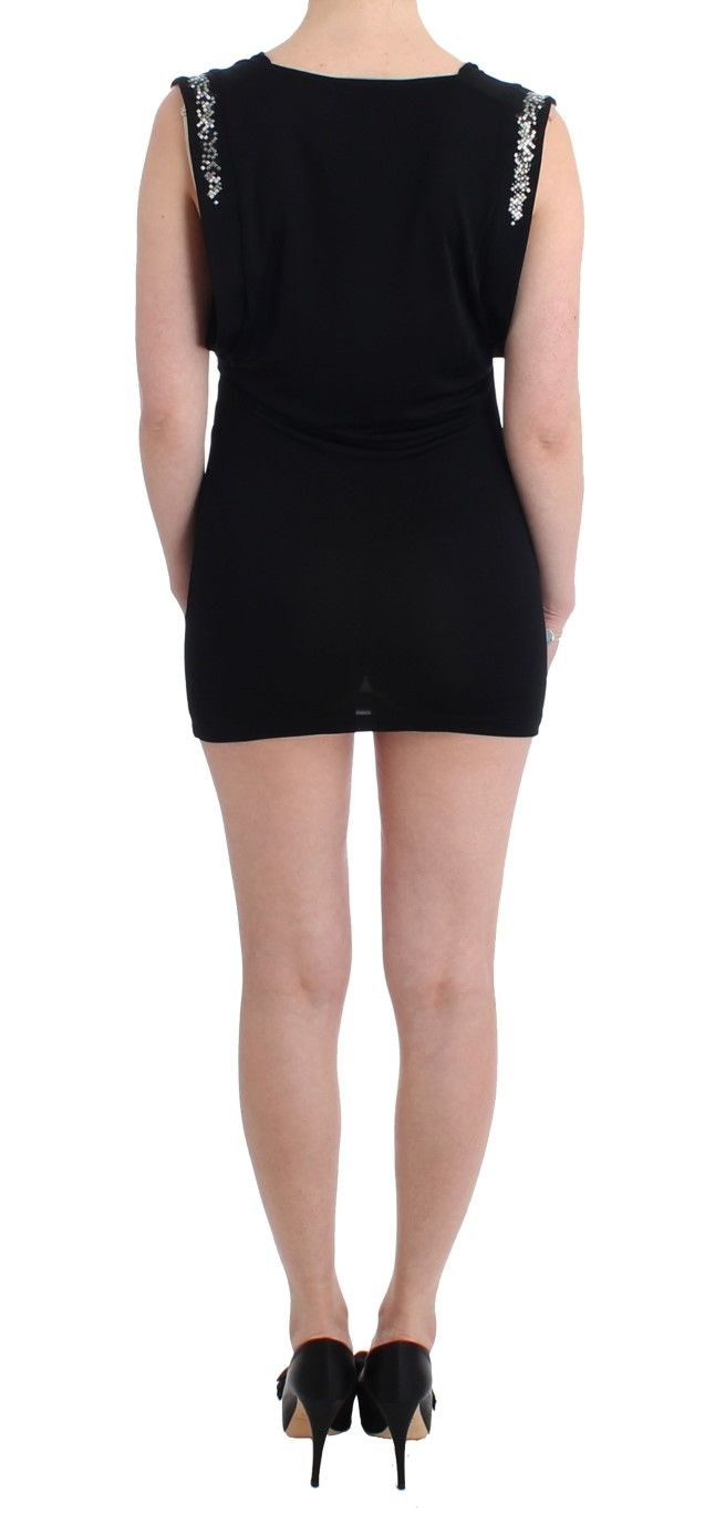 Embellished Jersey Mini Sheath Short Women's Dress - Roccobarocco - Modalova