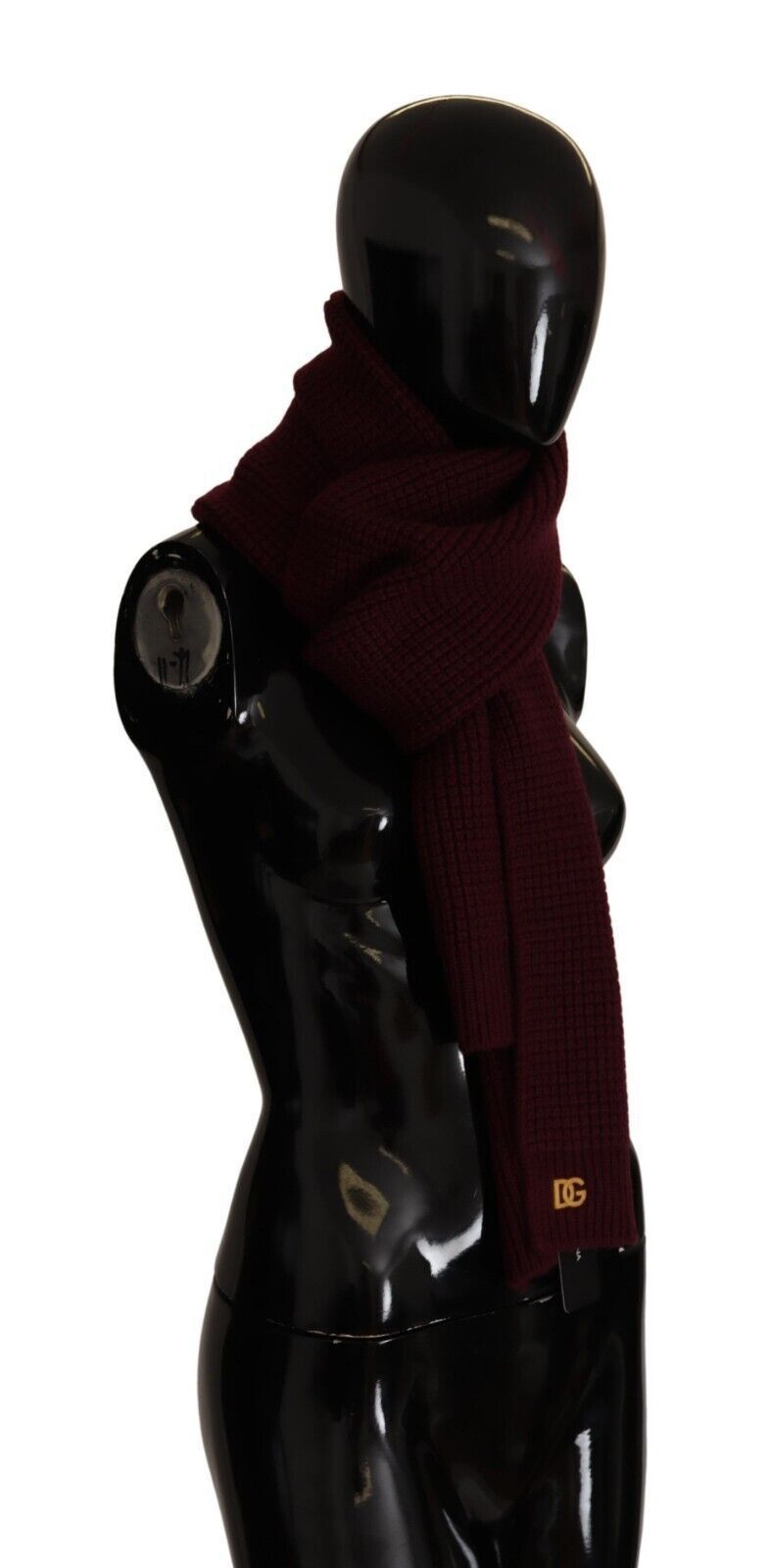 Dark Cashmere Logo Wrap Shawl Knitted Women's Scarf - Dolce & Gabbana - Modalova