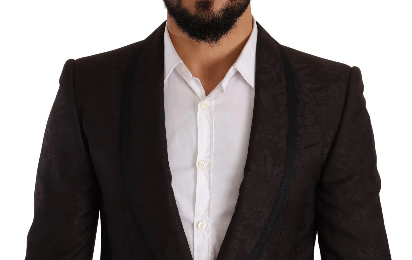 Purple Jacquard Single Breasted SICILIA Men's Blazer - Dolce & Gabbana - Modalova