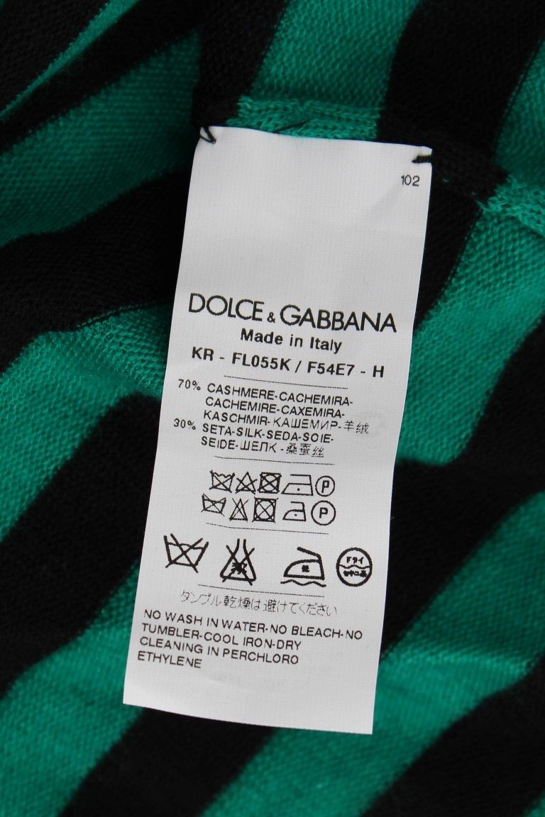 Black Silk Cashmere Women's Sweater - Dolce & Gabbana - Modalova