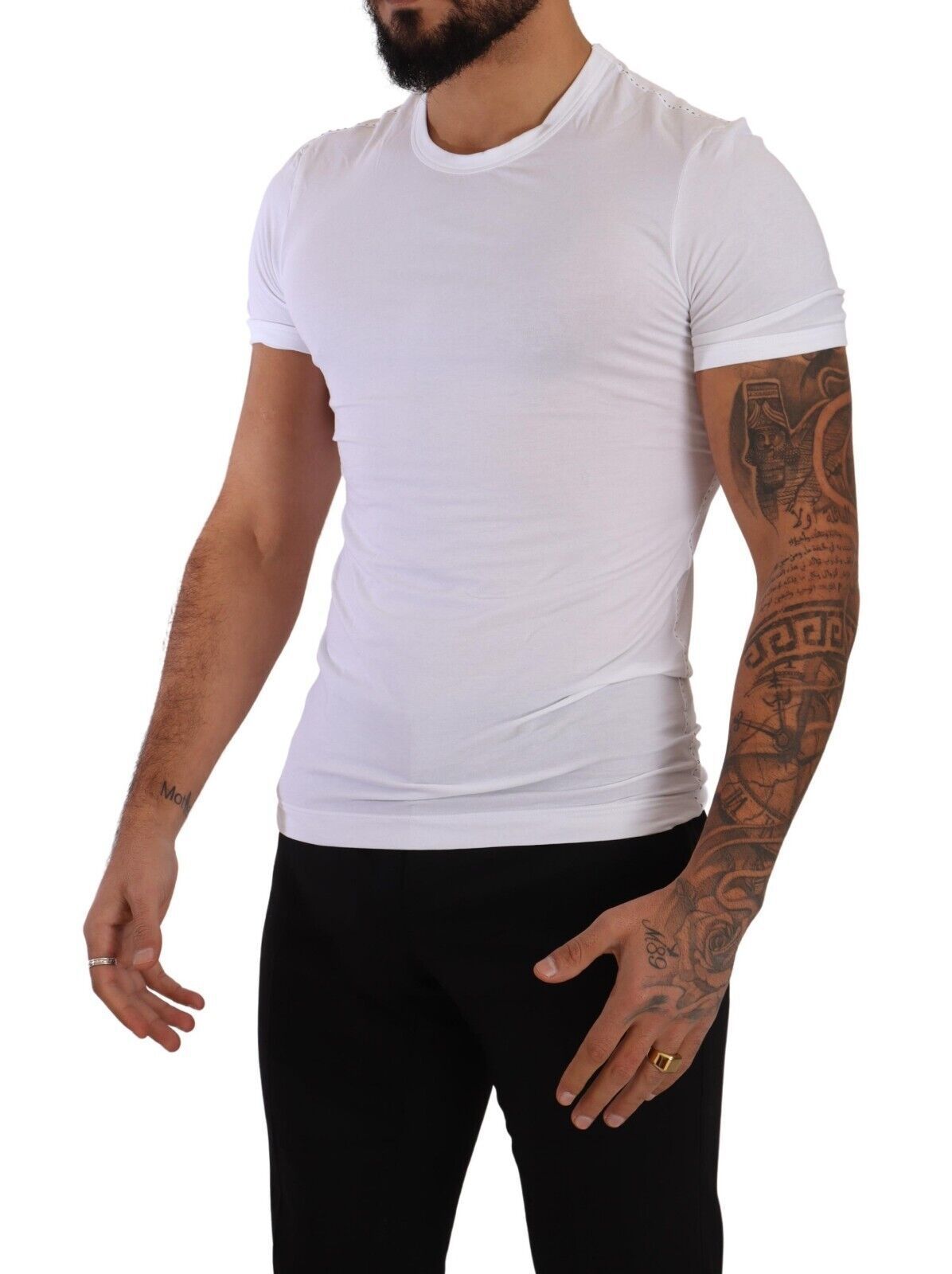 Round Neck Cotton Stretch T-shirt Men's Underwear - Dolce & Gabbana - Modalova
