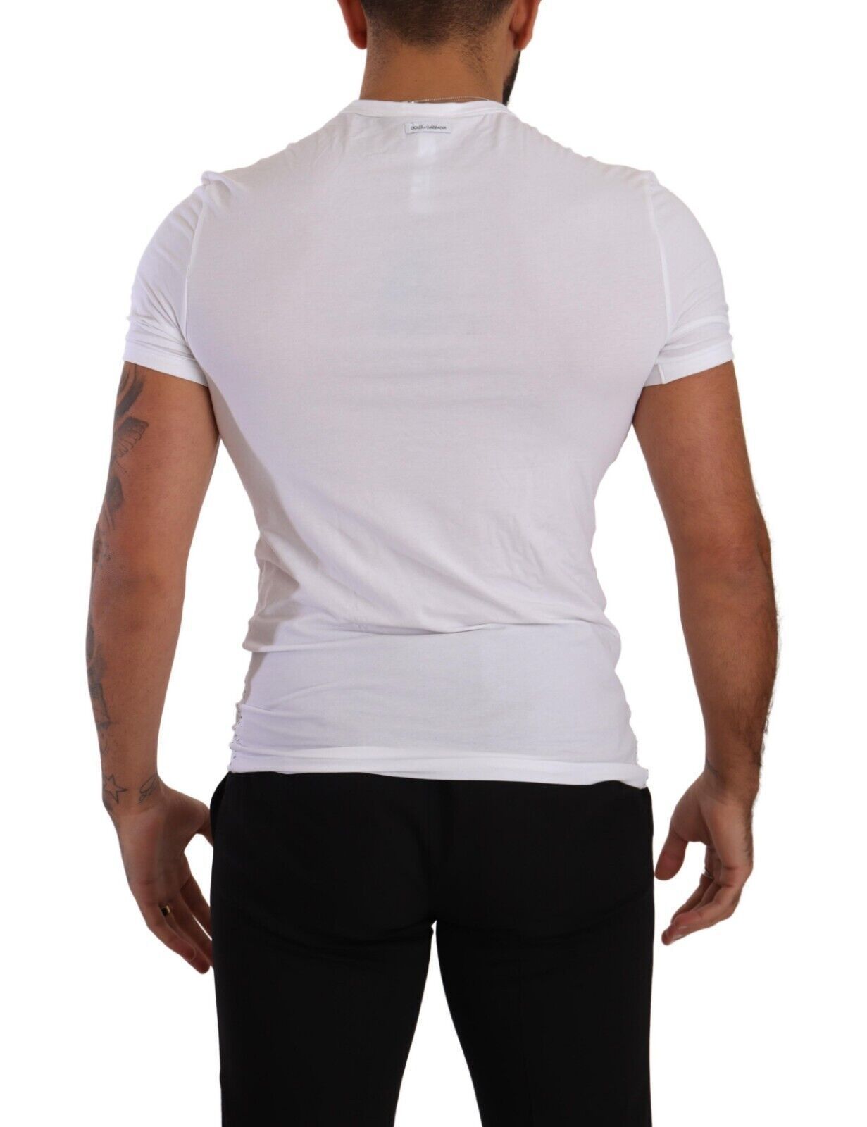 Round Neck Cotton Stretch T-shirt Men's Underwear - Dolce & Gabbana - Modalova