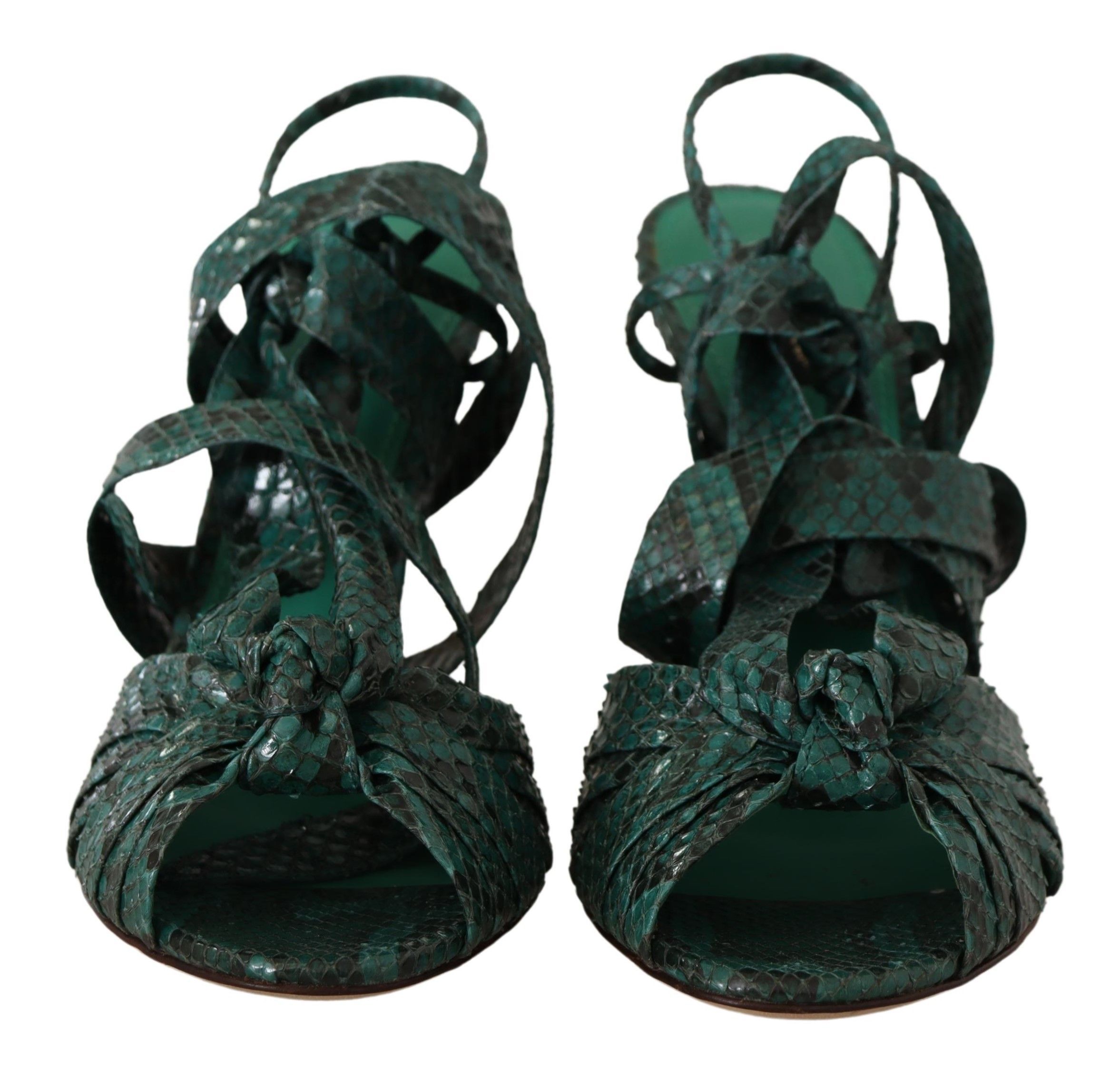 Python Strap Sandals Heels Women's Shoes - Dolce & Gabbana - Modalova