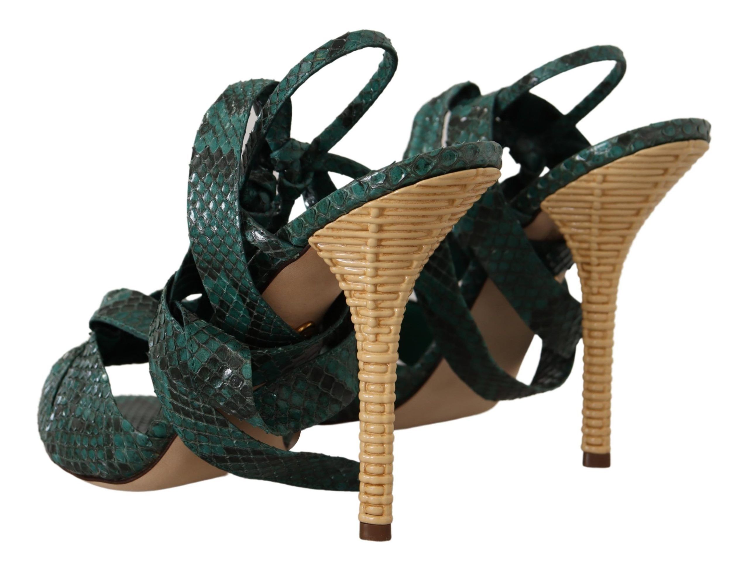 Python Strap Sandals Heels Women's Shoes - Dolce & Gabbana - Modalova