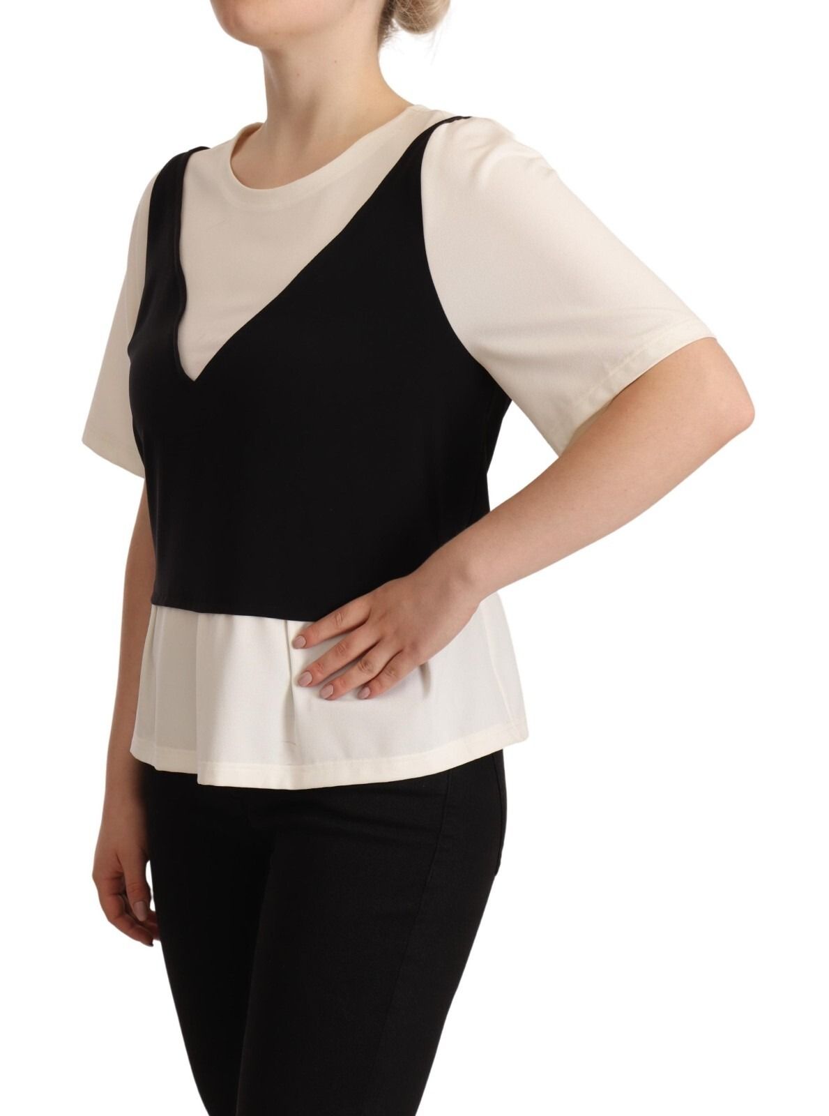 Polyester Short Sleeves Top Women's Blouse (Pre-Owned) - Boutique Moschino - Modalova