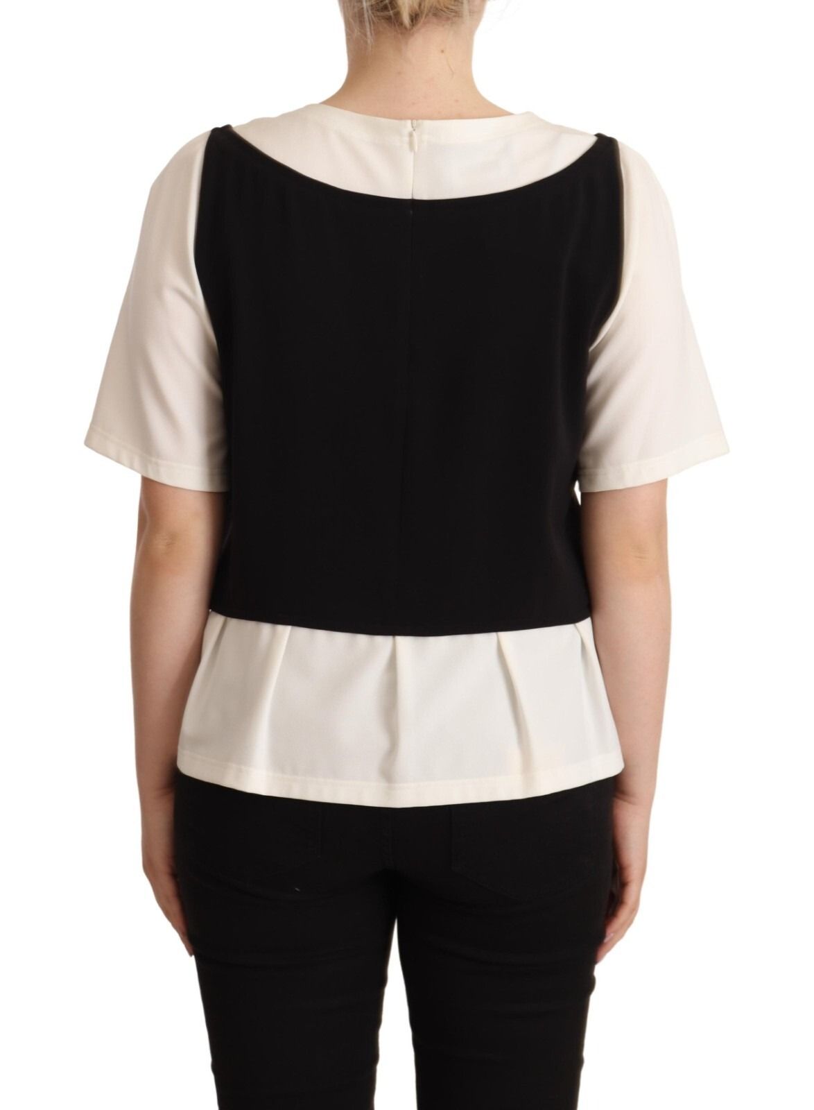 Polyester Short Sleeves Top Women's Blouse (Pre-Owned) - Boutique Moschino - Modalova
