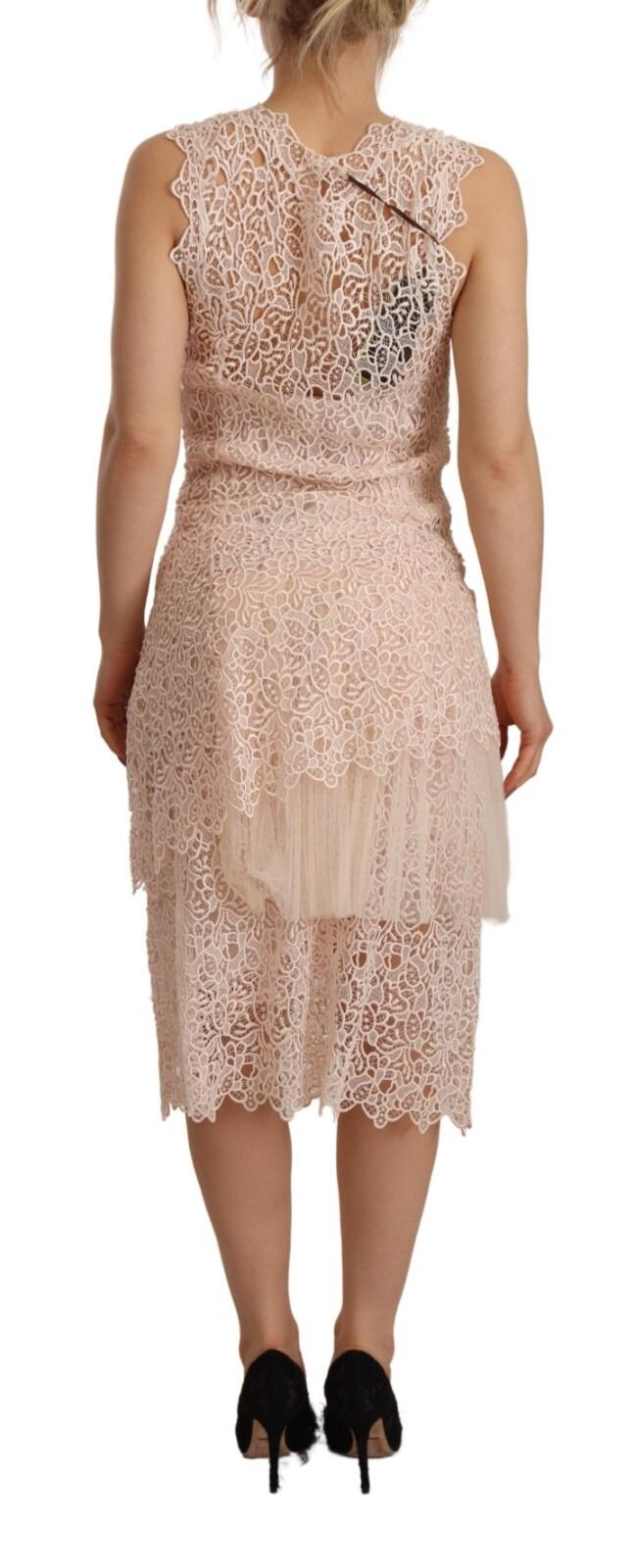 Sheath Tiered Viscose Sleeveless Midi Women's Dress (Pre-Owned) - Ermanno Scervino - Modalova