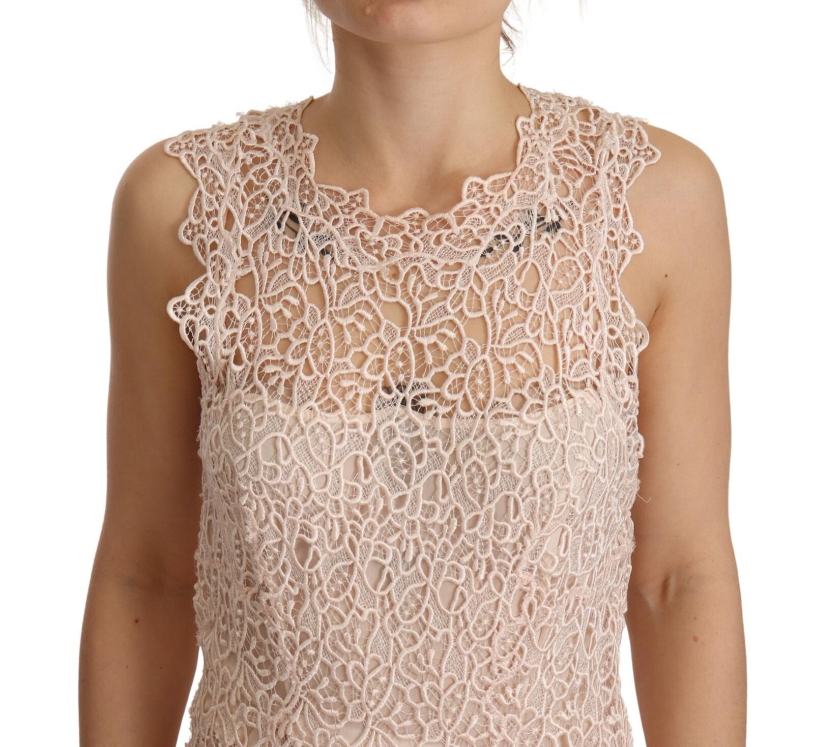 Sheath Tiered Viscose Sleeveless Midi Women's Dress (Pre-Owned) - Ermanno Scervino - Modalova