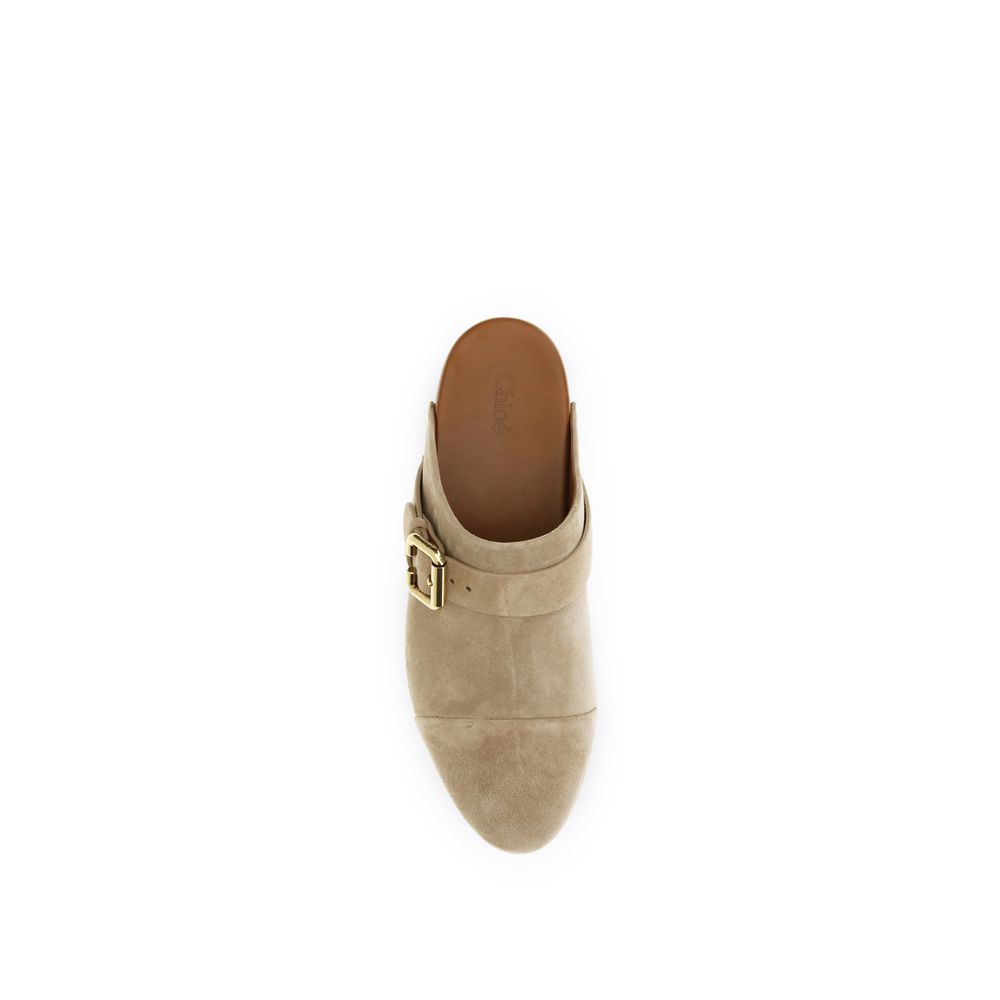 Calf Leather Bos Taurus Women's Clogs - Chloé - Modalova