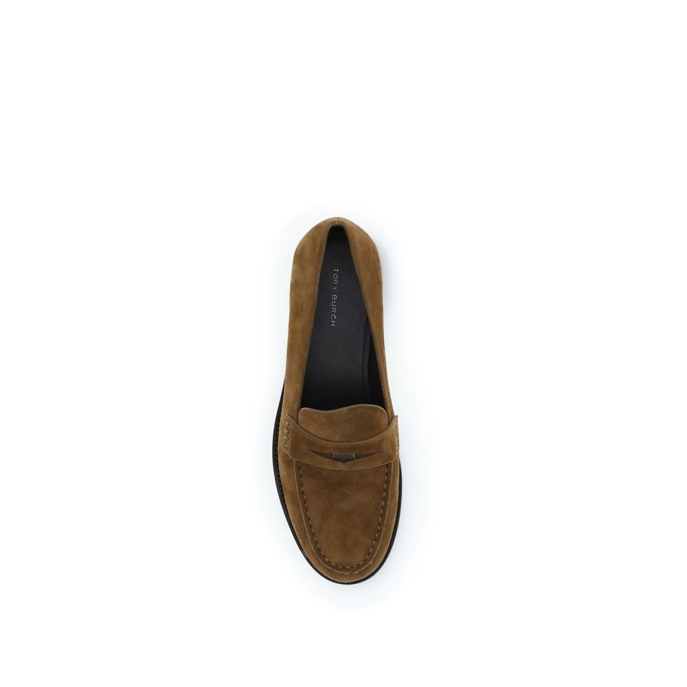 Calf Leather Bos Taurus Slip-On Women's Loafers - Tory Burch - Modalova