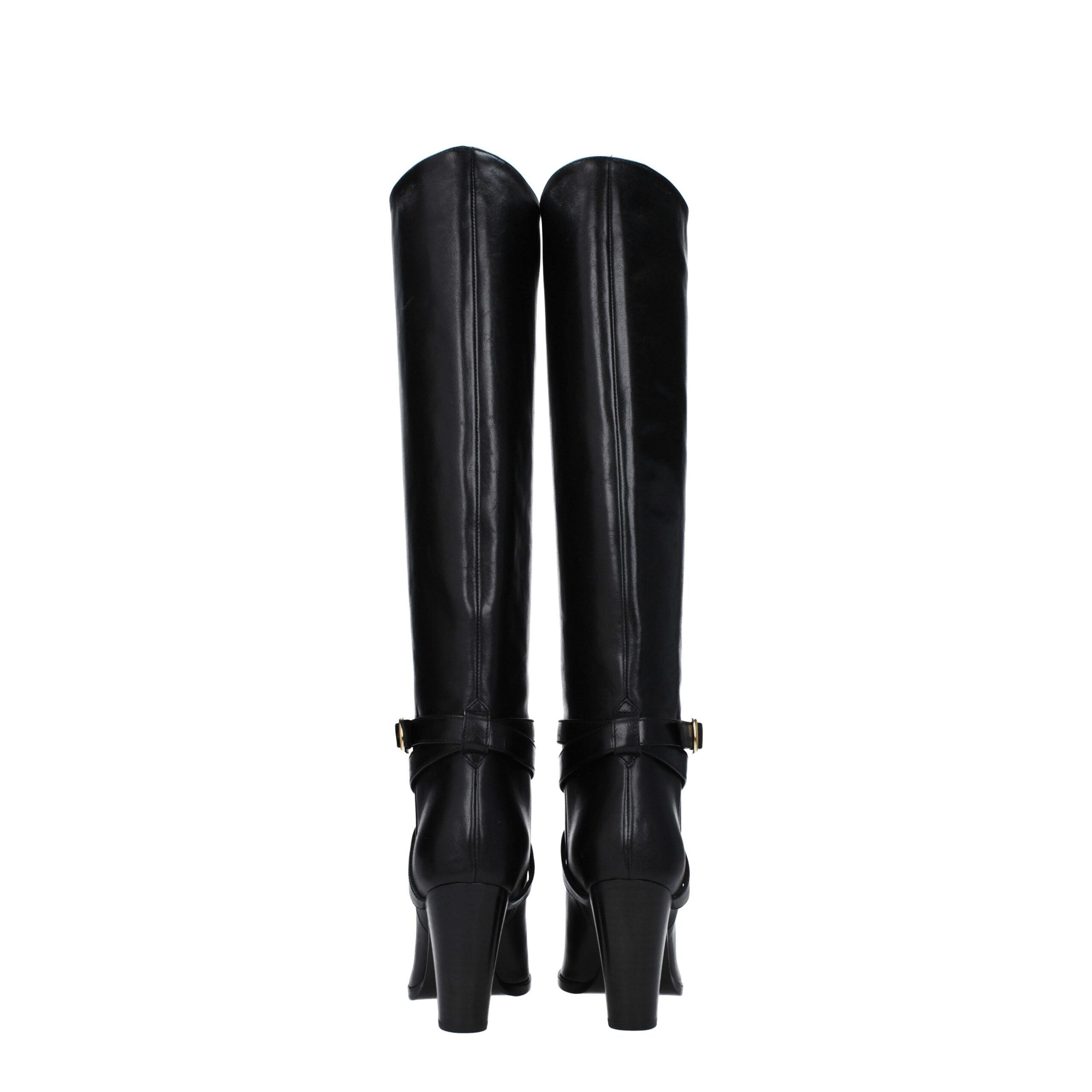 Leather High Heel Women's Boots - Celine - Modalova