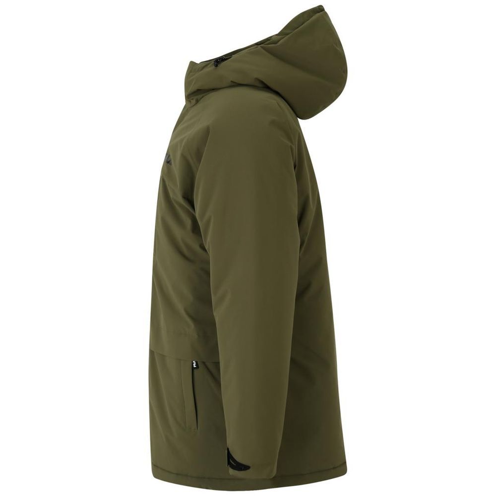 Fila Green Polyester Men's Parka - Fila - Modalova