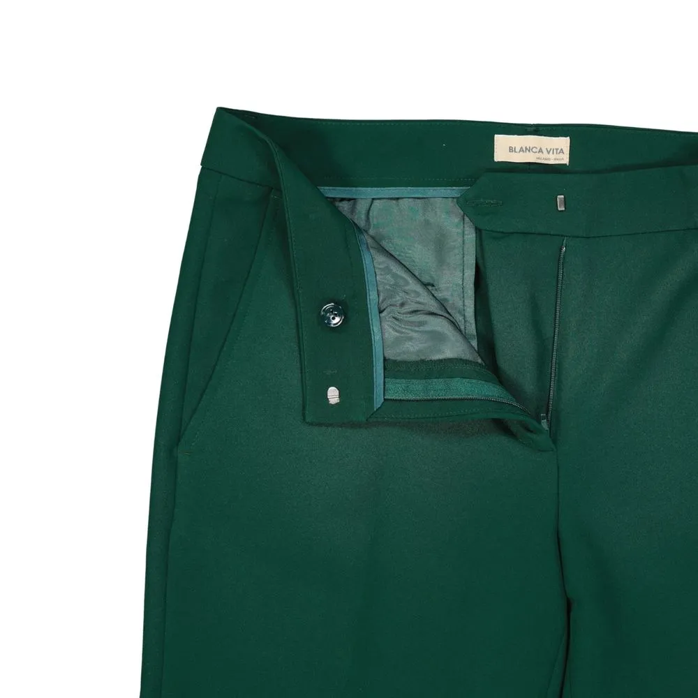 Elastane Casual Women's Pants - BLANCA VITA - Modalova