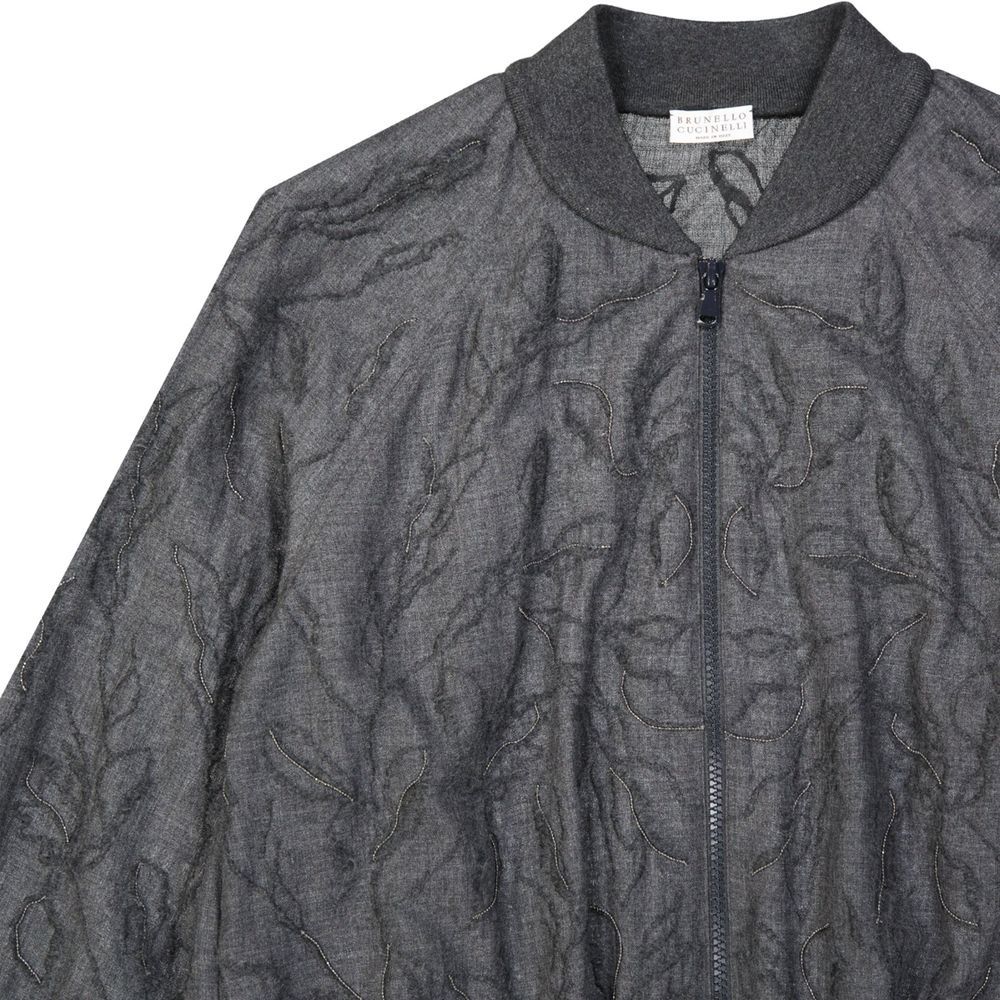 Virgin Wool Women's Bomber - Brunello Cucinelli - Modalova