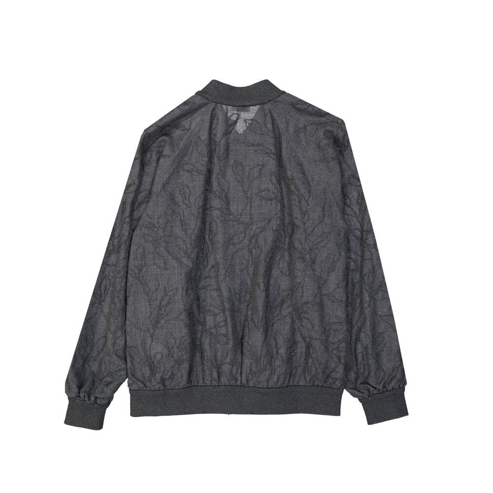 Virgin Wool Women's Bomber - Brunello Cucinelli - Modalova