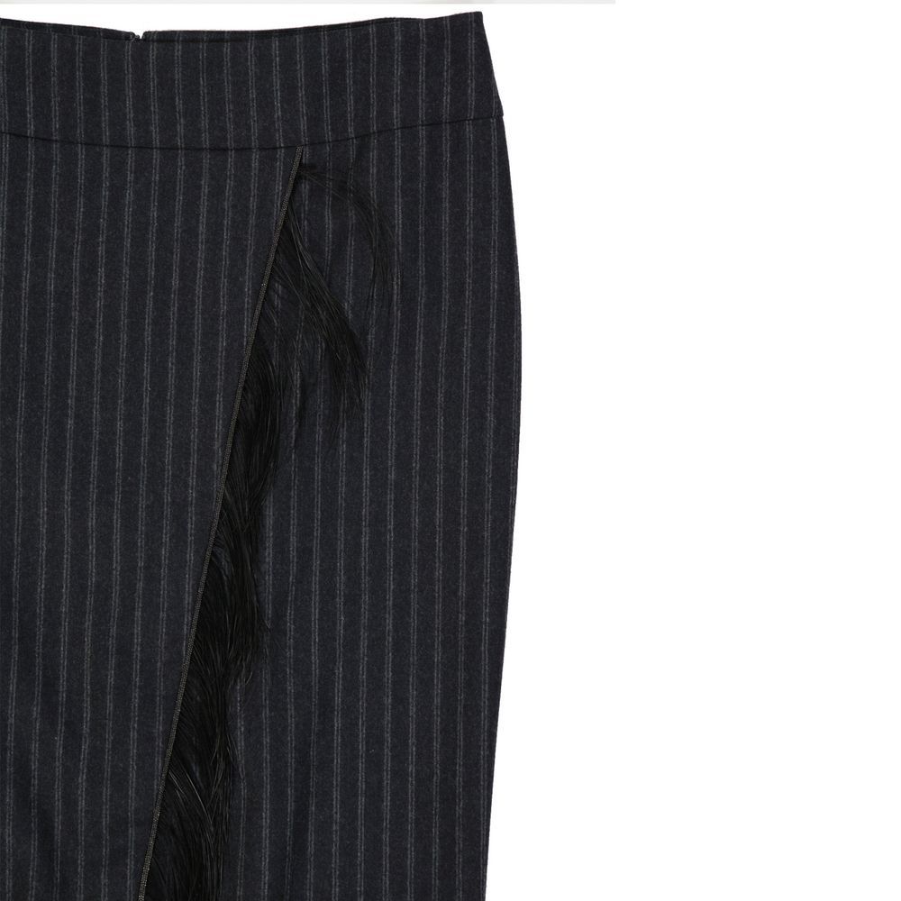 Virgin Wool Midi Women's Skirt - Brunello Cucinelli - Modalova