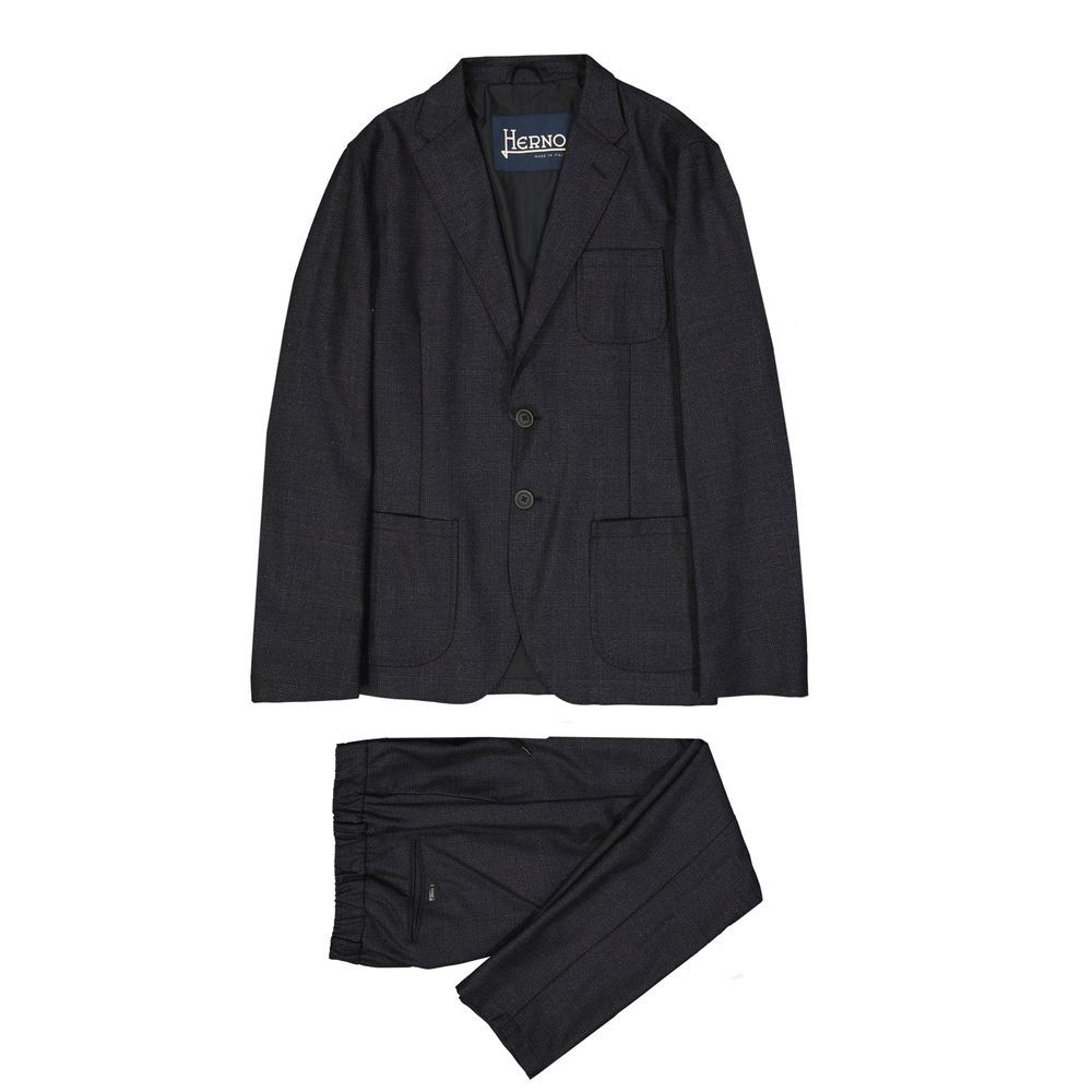 Herno Gray Wool Casual Men's Pants - Herno - Modalova