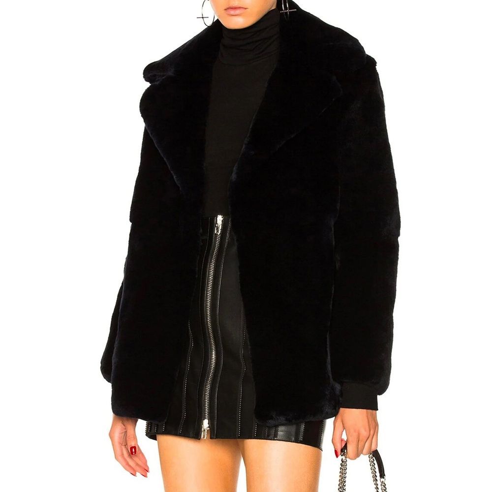 Rabbit Fur Full-Length Women's Jacket - Alberta Ferretti - Modalova