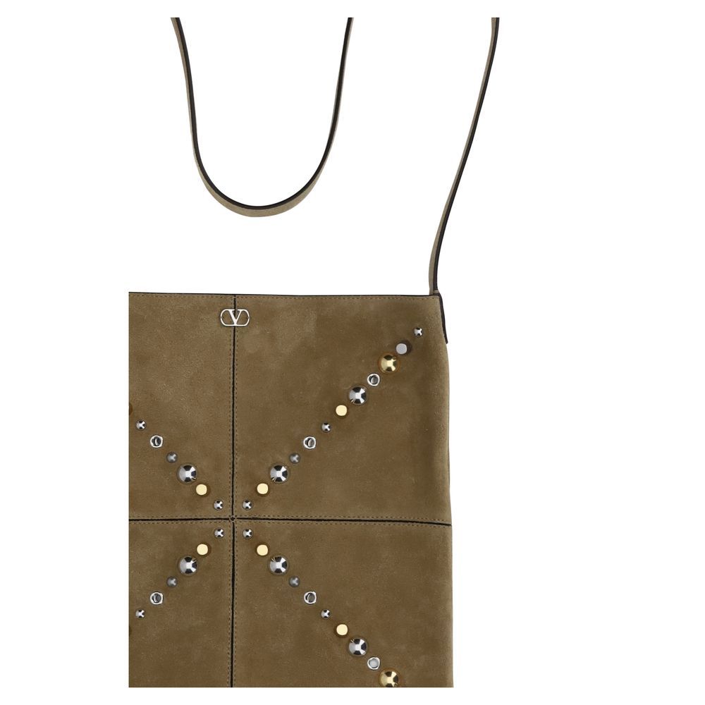 Calf Leather Bos Taurus Shoulder Men's Bag - Valentino Garavani - Modalova