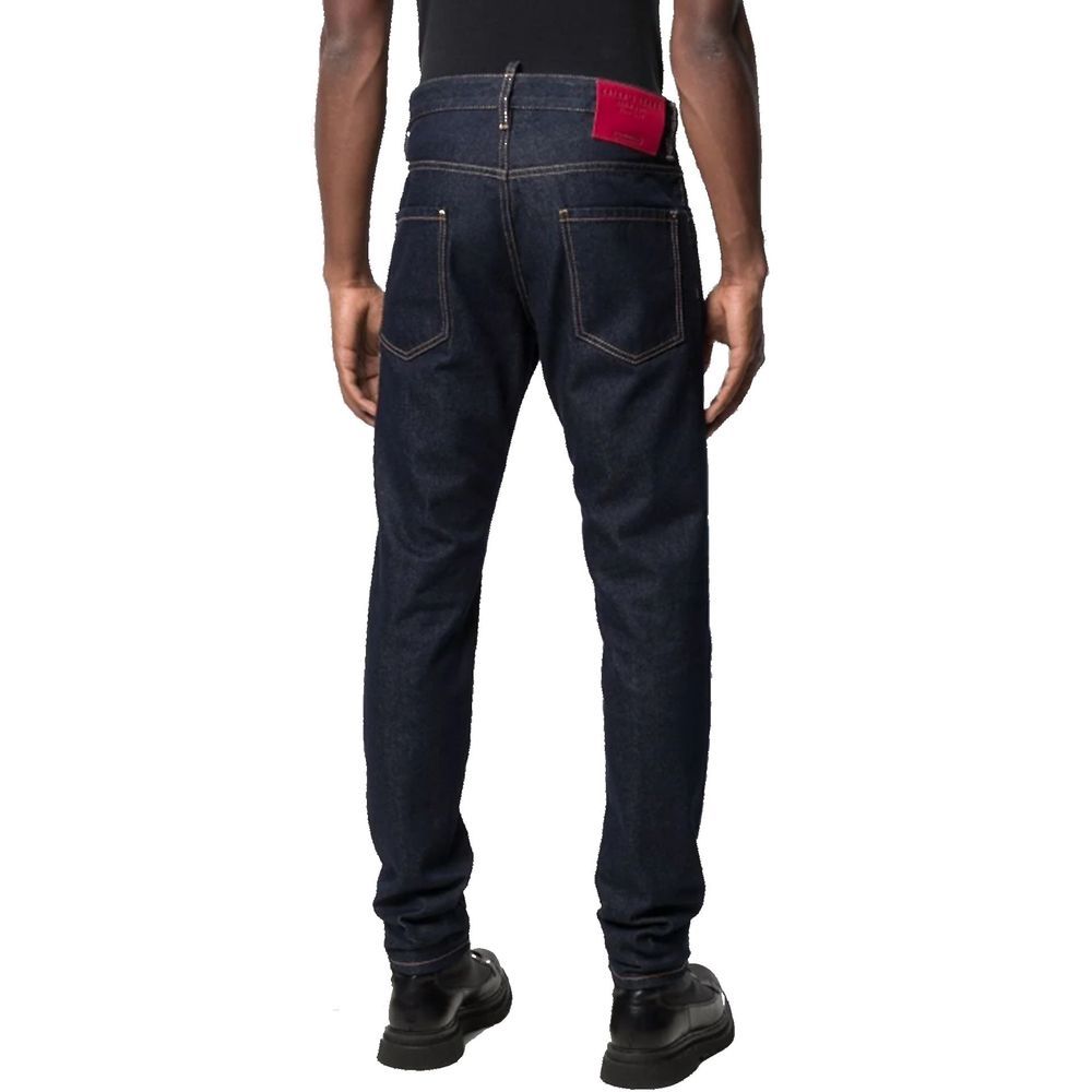 Cotton Straight-Leg Men's Jeans - Dsquared² - Modalova