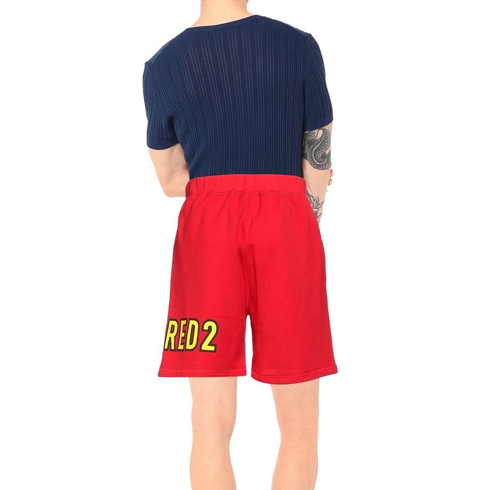 Dsquared² Red Cotton Men's Shorts - Dsquared² - Modalova