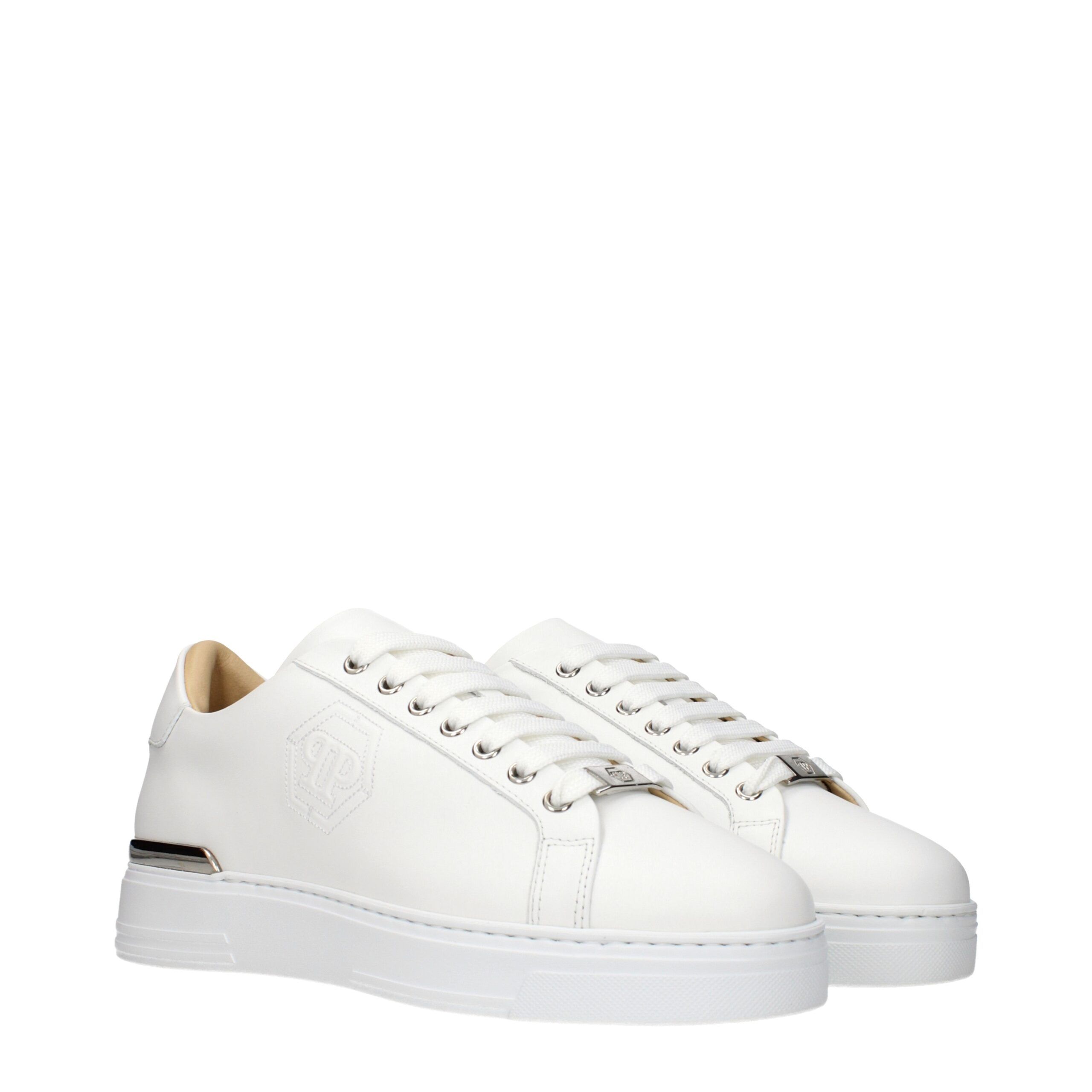 Leather Low Top Men's Sneakers - Philipp Plein - Modalova