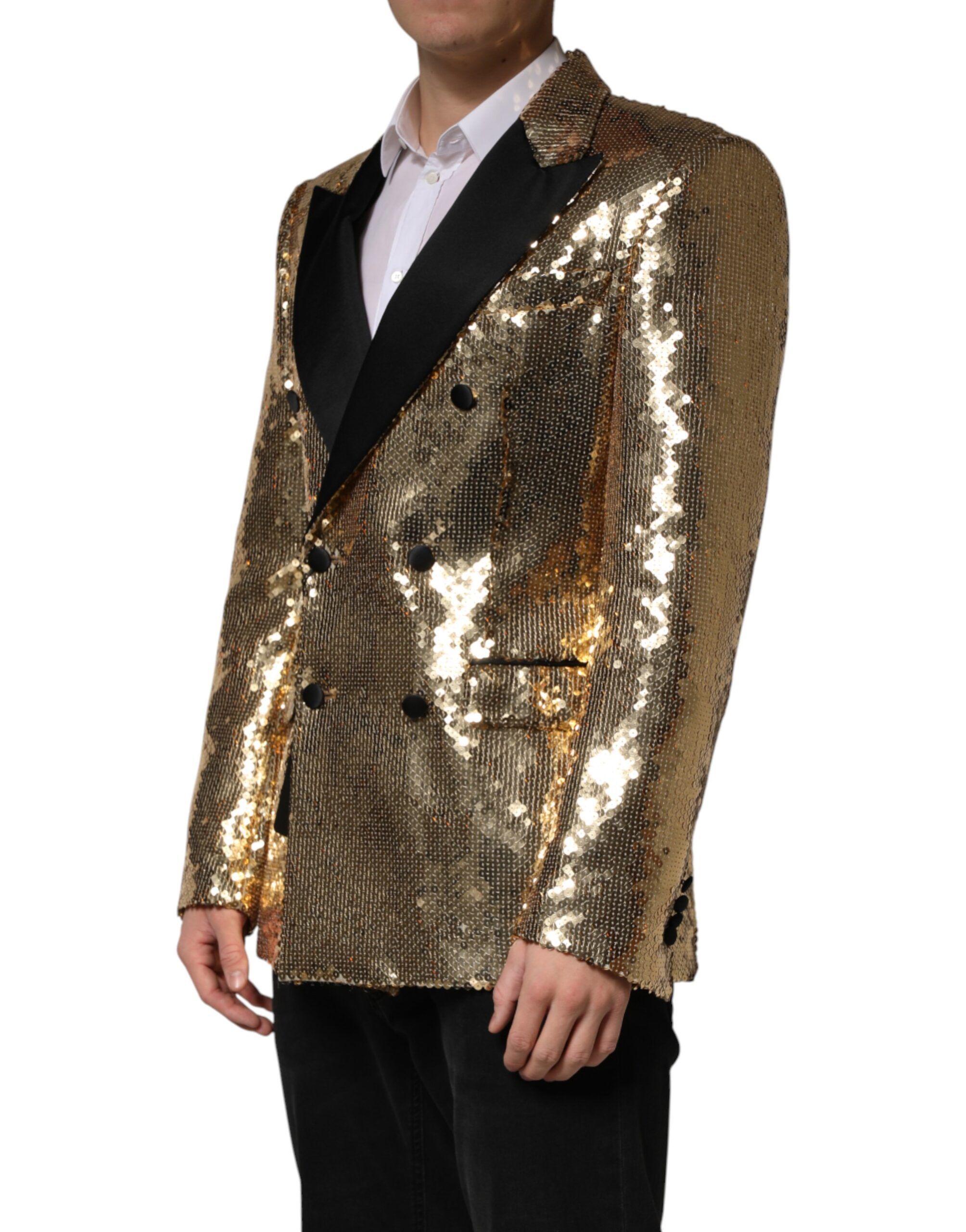Sequined Double Breasted Jacket Men's Blazer (Pre-Owned) - Dolce & Gabbana - Modalova