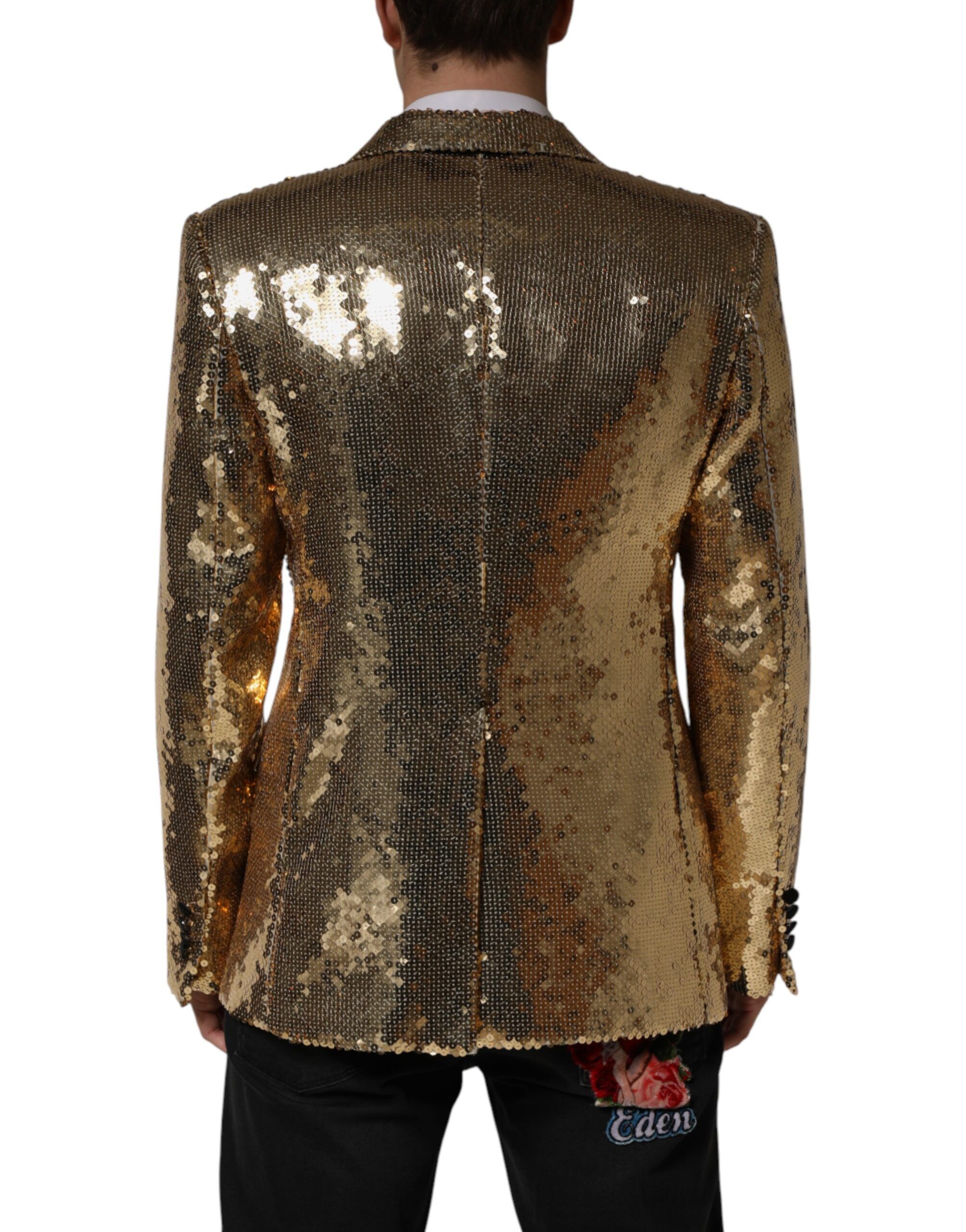 Sequined Double Breasted Jacket Men's Blazer (Pre-Owned) - Dolce & Gabbana - Modalova