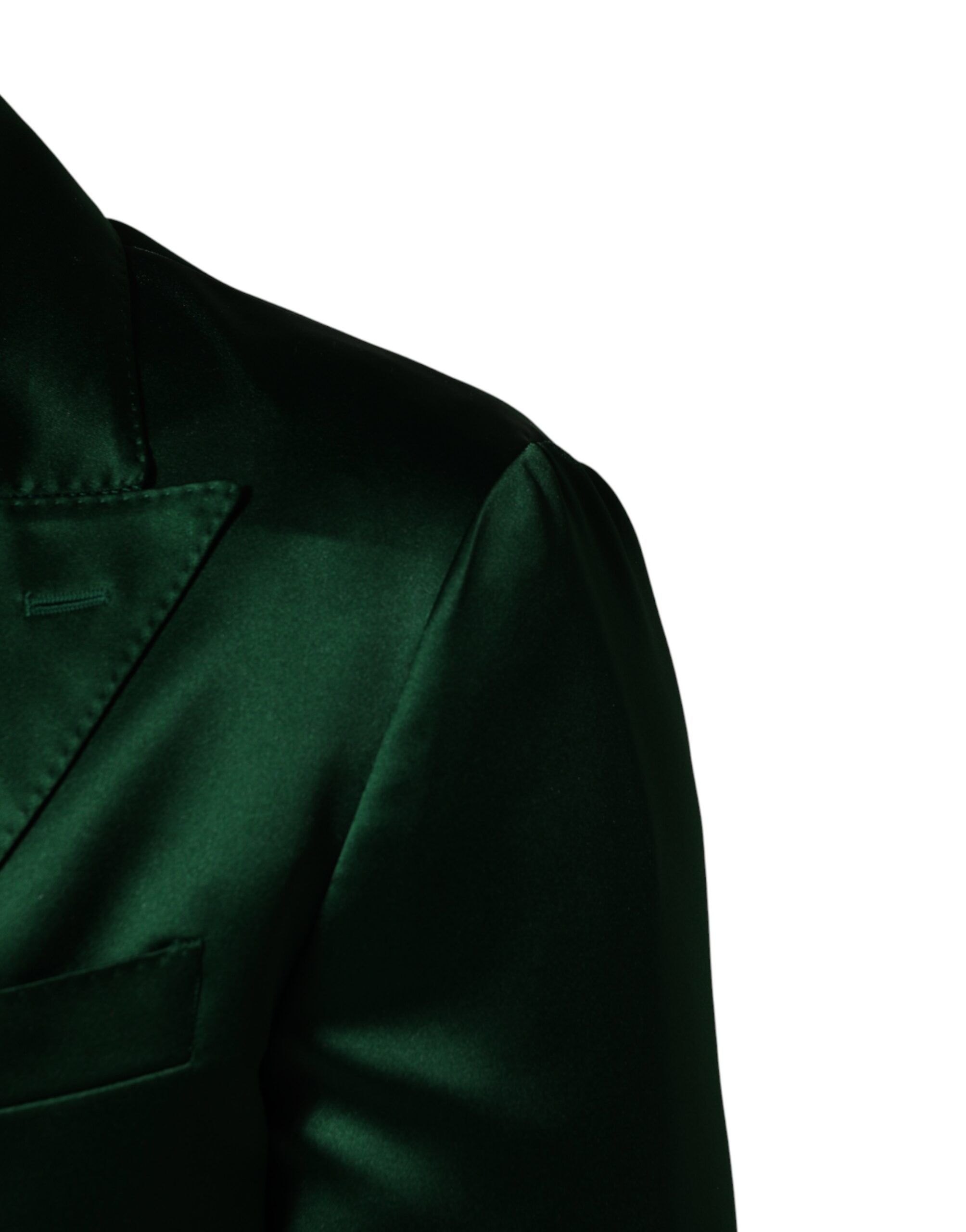 Satin Double Breasted Jacket Men's Blazer - Dolce & Gabbana - Modalova