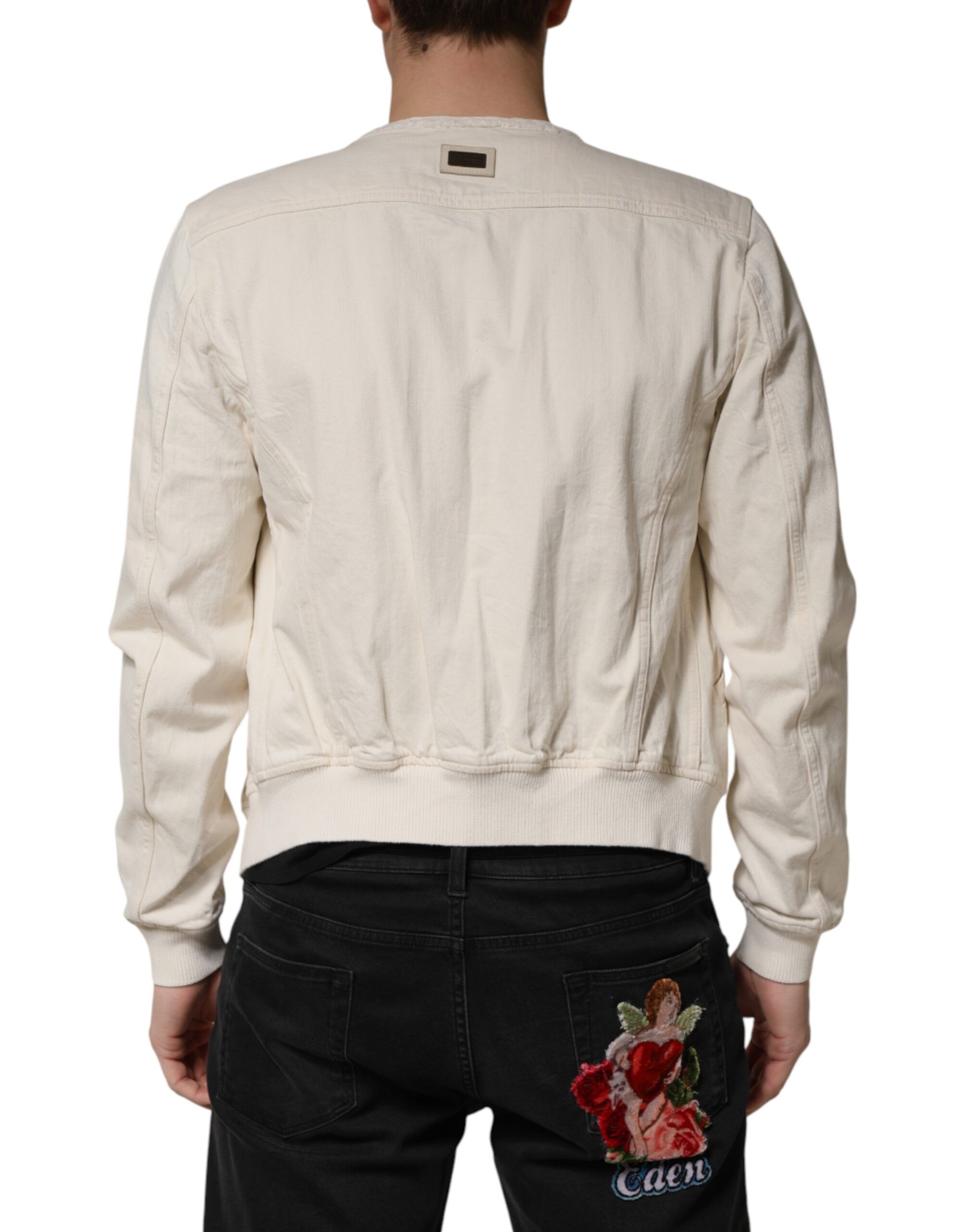 Cotton Full Zip Denim Men Blouson Men's Jacket (Pre-Owned) - Dolce & Gabbana - Modalova