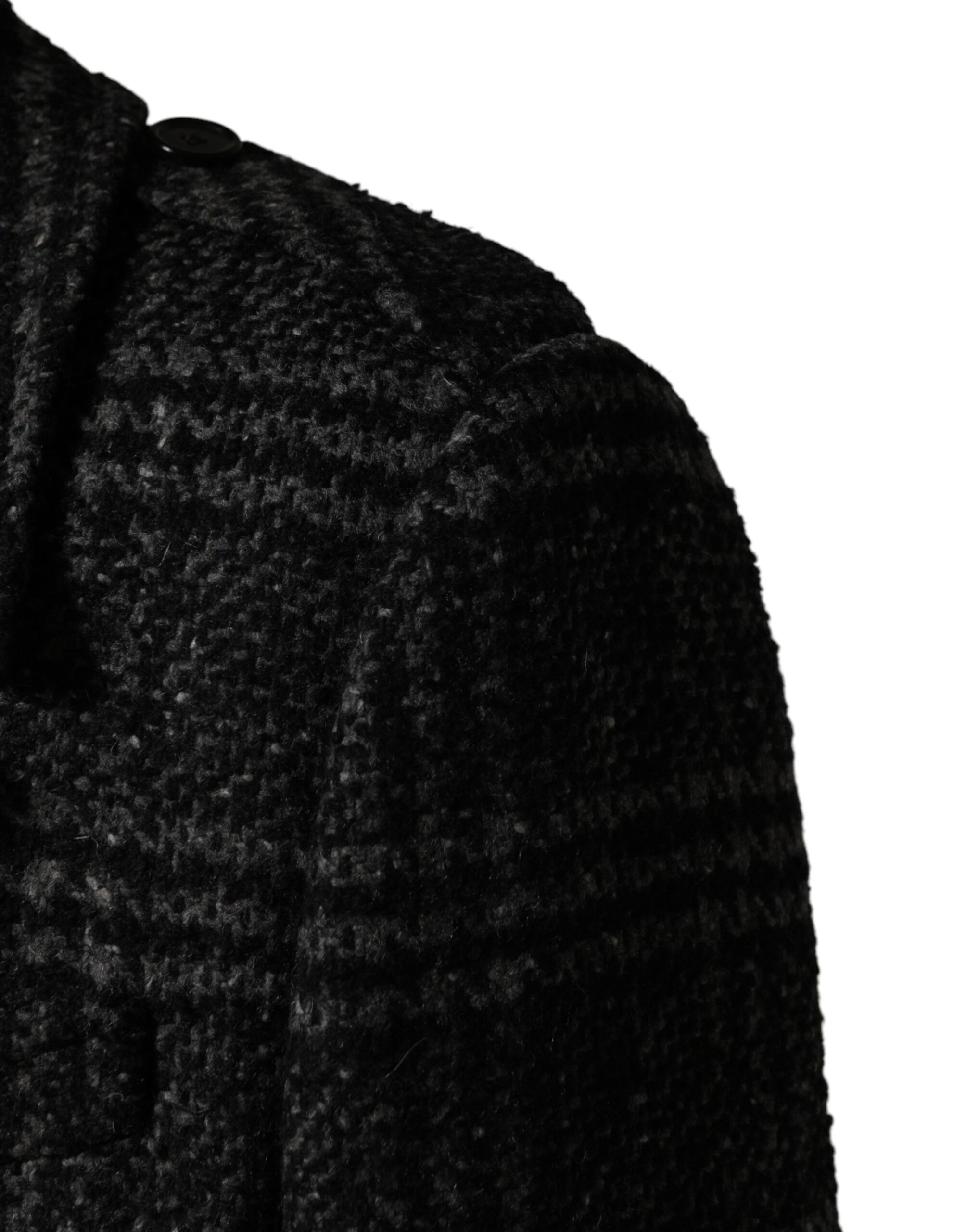 Double Breasted Plaid Wool Coat Men's Jacket - Dolce & Gabbana - Modalova
