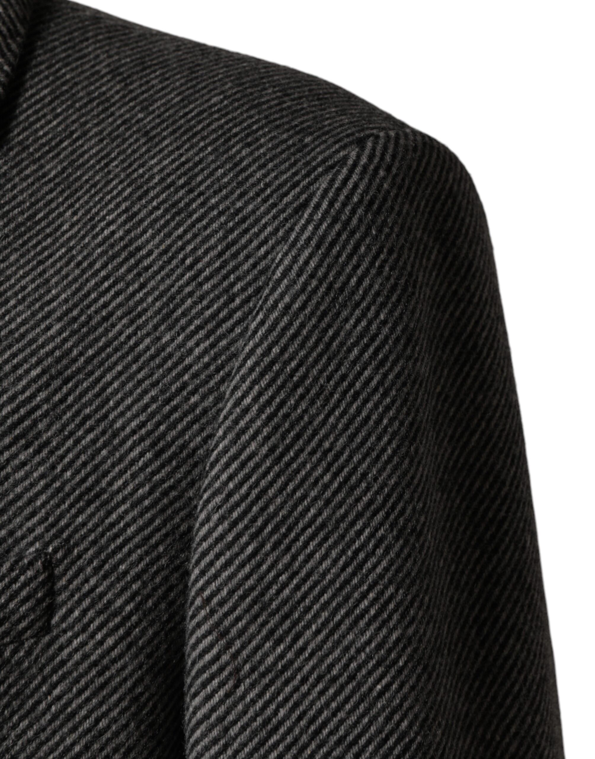Gray Single Breasted Men Trench Coat Men's Jacket - Dolce & Gabbana - Modalova
