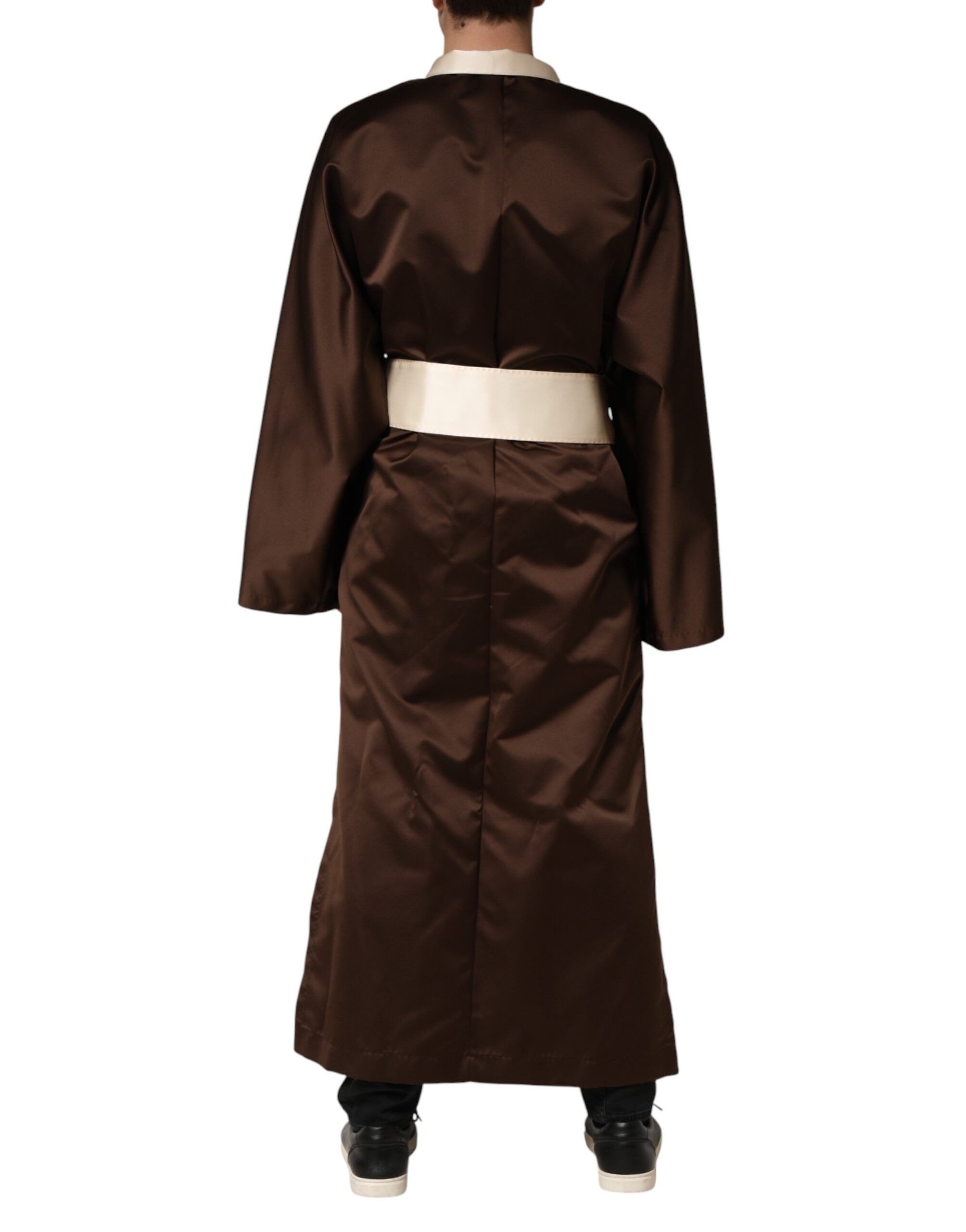 Cream Lounge Belted Bathrobe Men's Jacket (Pre-Owned) - Dolce & Gabbana - Modalova