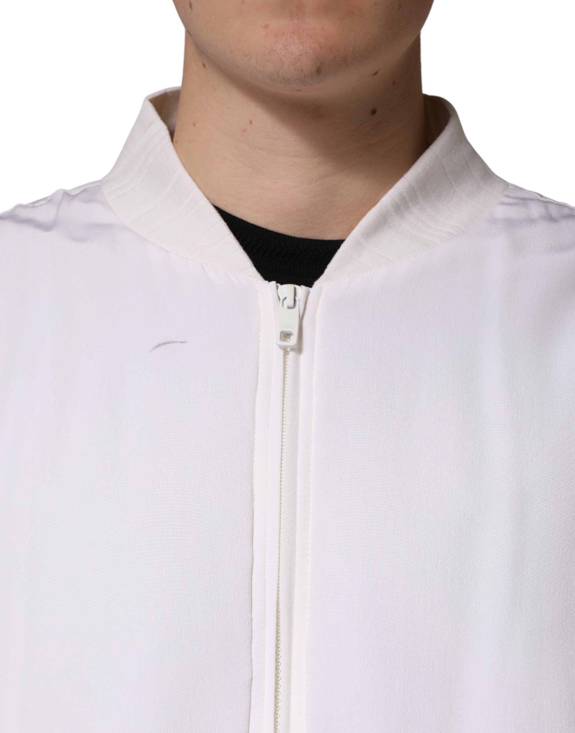 Silk Full Zip Bomber Blouson Men's Jacket (Pre-Owned) - Dolce & Gabbana - Modalova
