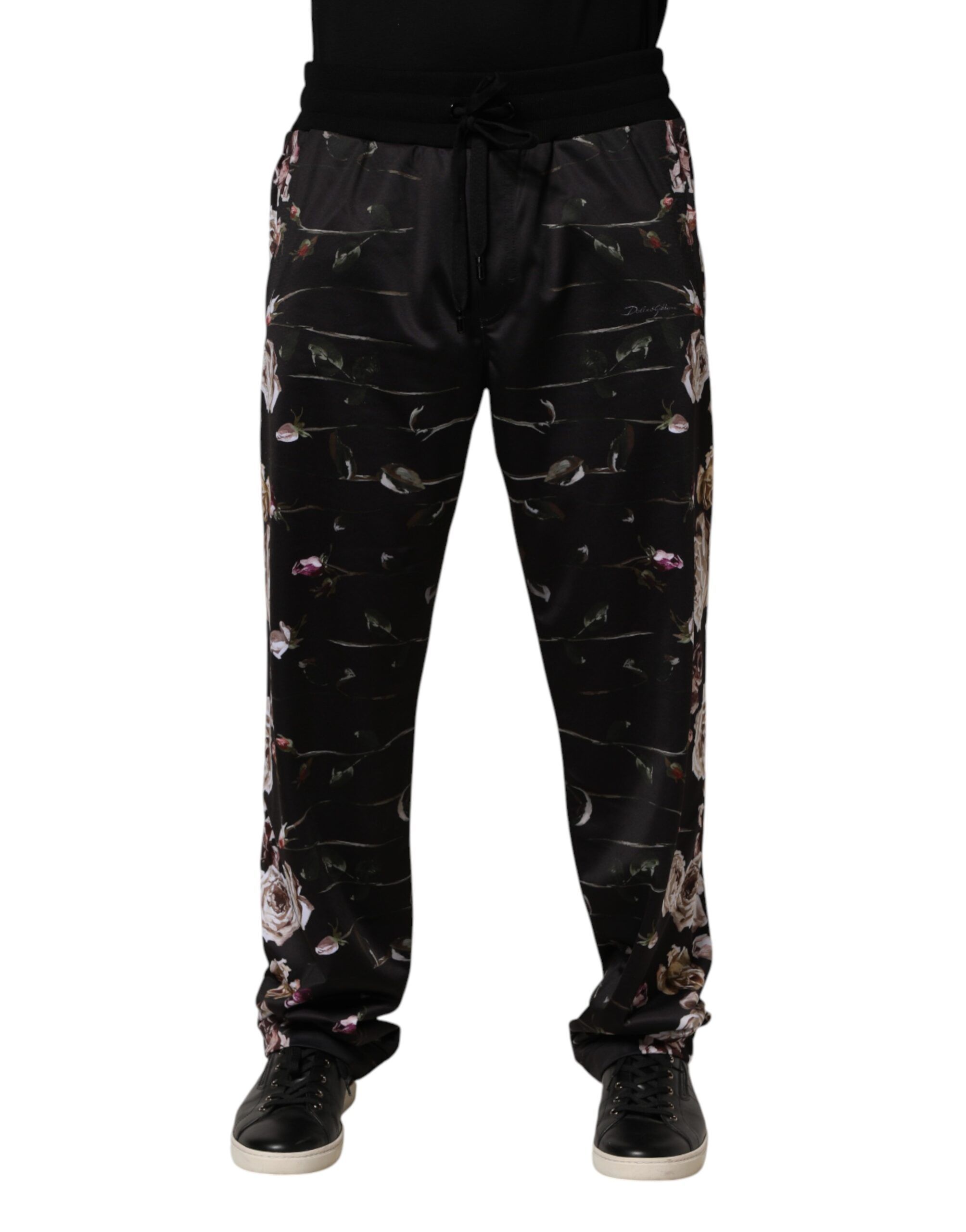 Floral Straight-Leg Chino Trouser Men's Pants - Dolce & Gabbana - Modalova